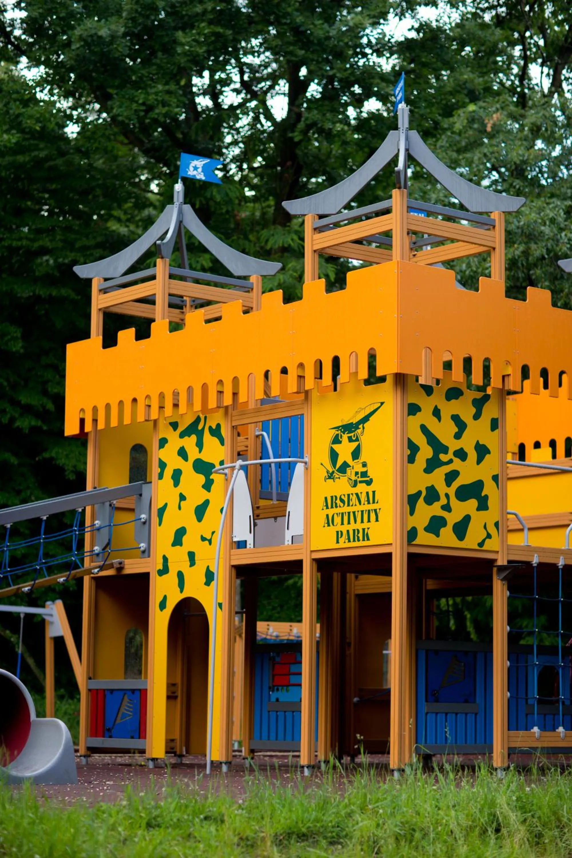 Children play ground in Arsenal Park Transilvania