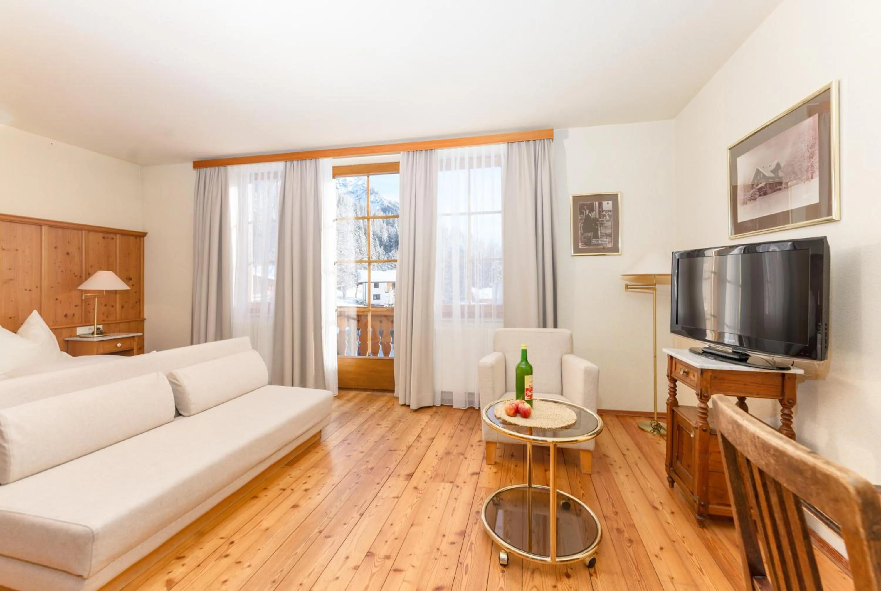 Bed in Hotel Ramsauhof Pool & Wellness Breakfast & Light Dinner Buffet