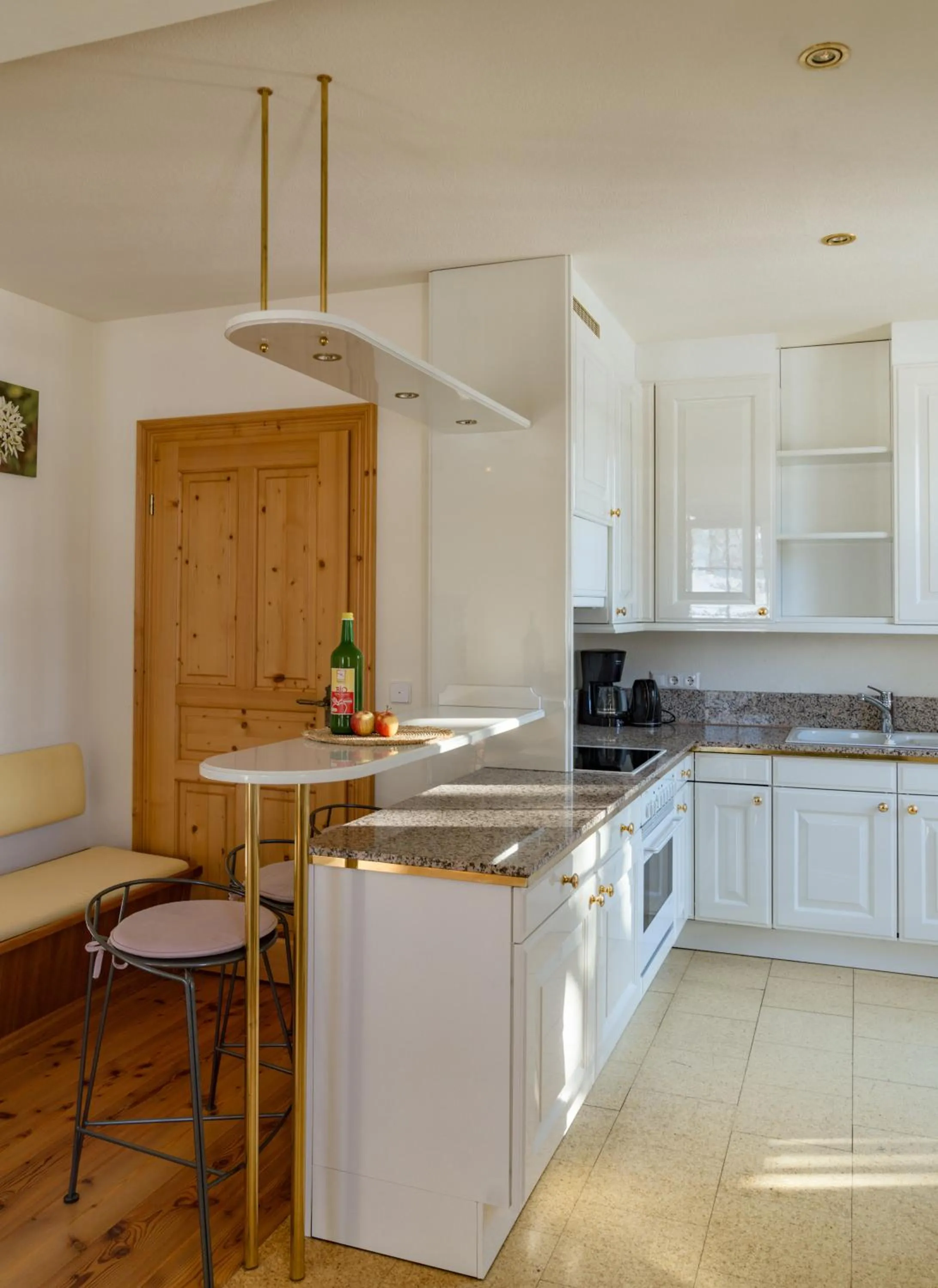 Kitchen or kitchenette in Hotel Ramsauhof Pool & Wellness Breakfast & Light Dinner Buffet