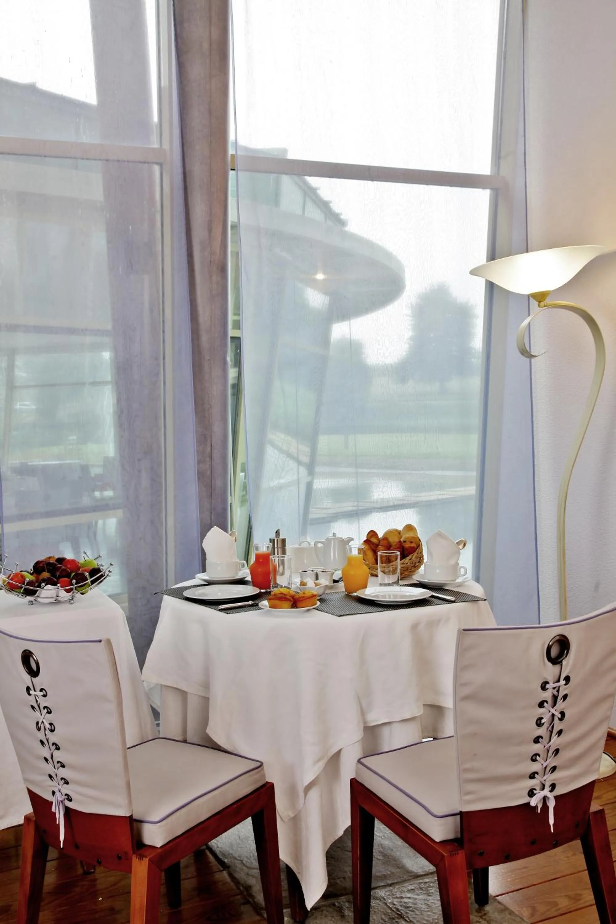 Continental breakfast in Logis des Lacs d'Halco