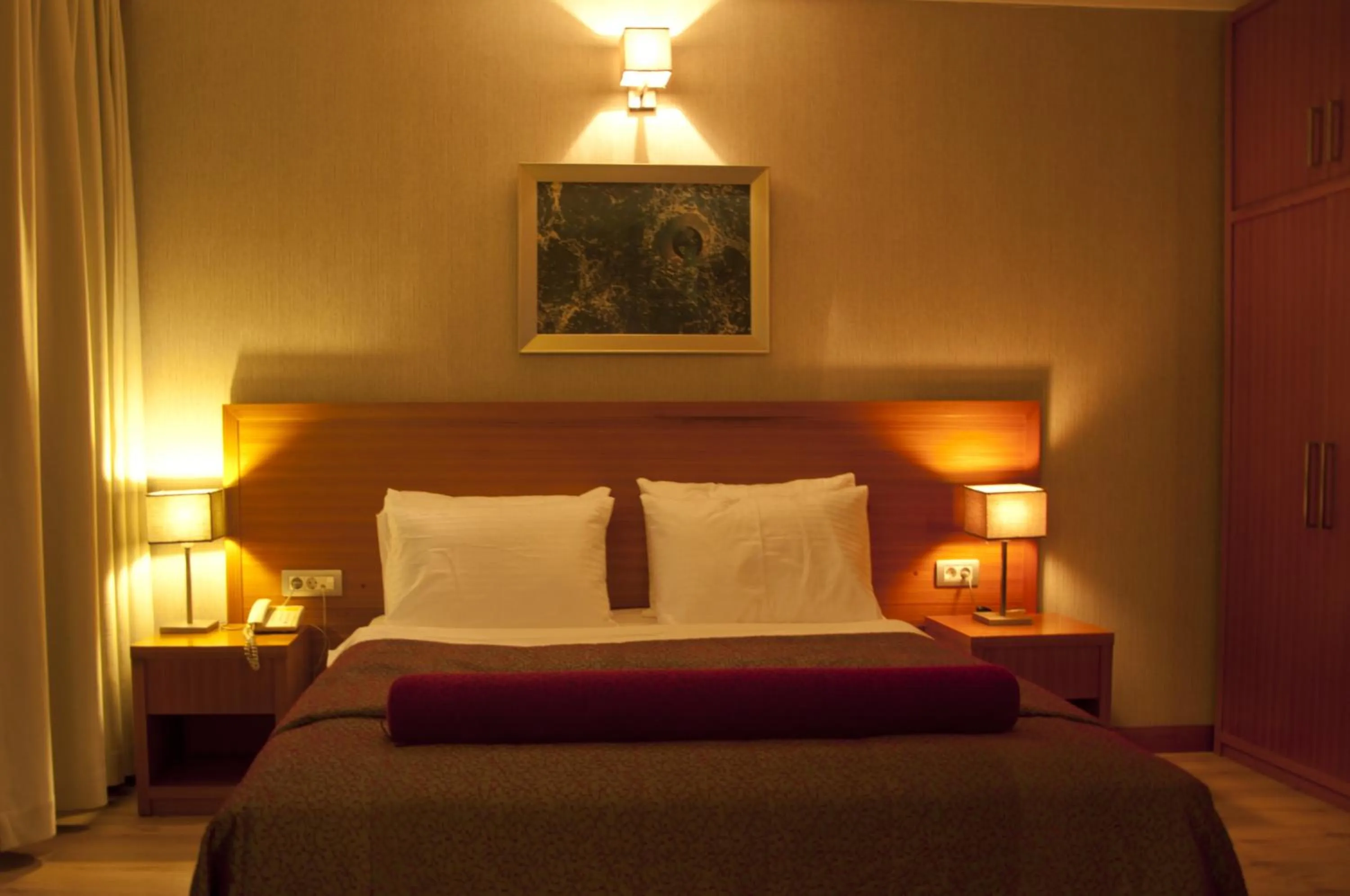 Decorative detail, Bed in dragos island hotel