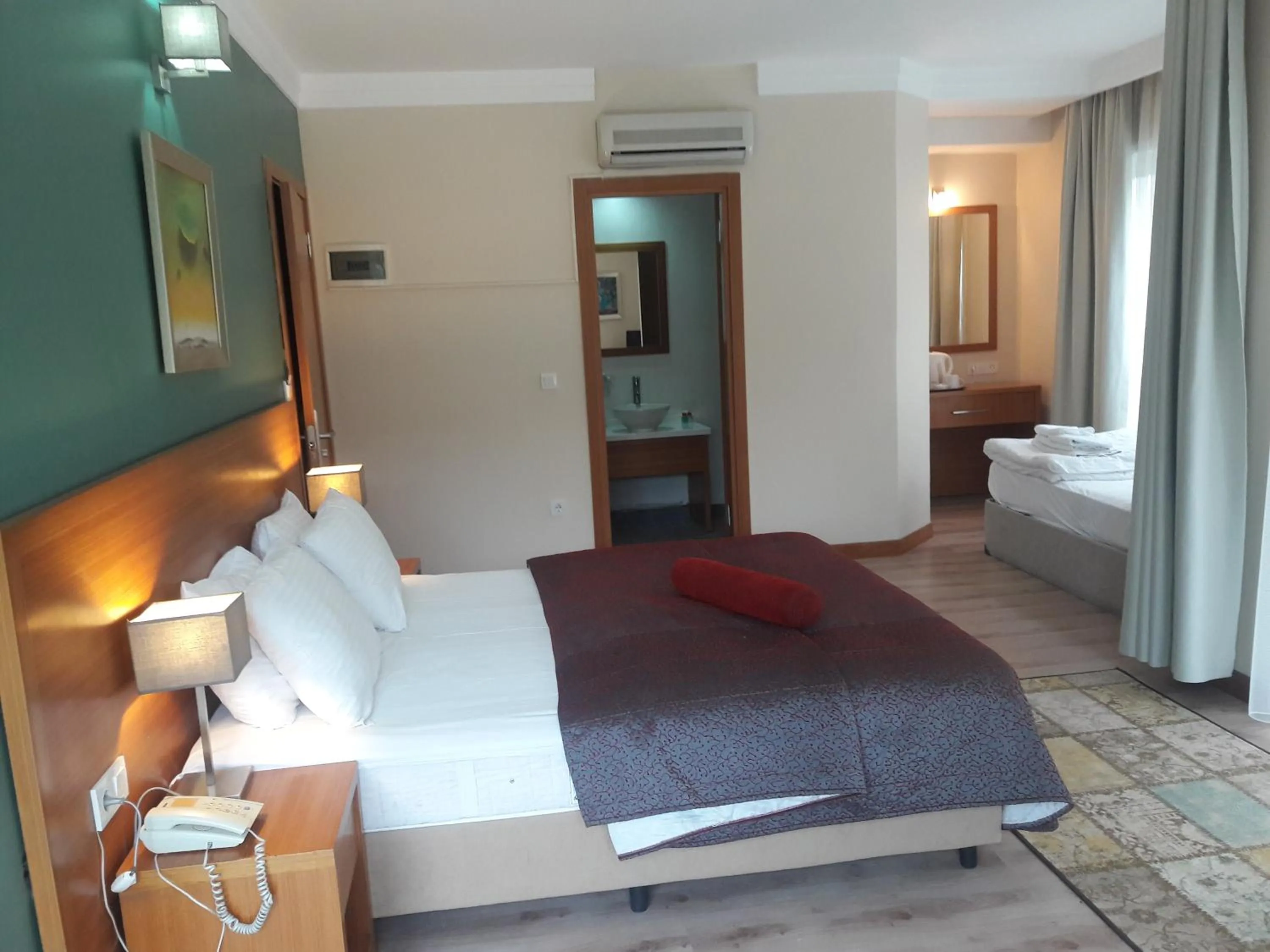 Bedroom, Bed in dragos island hotel