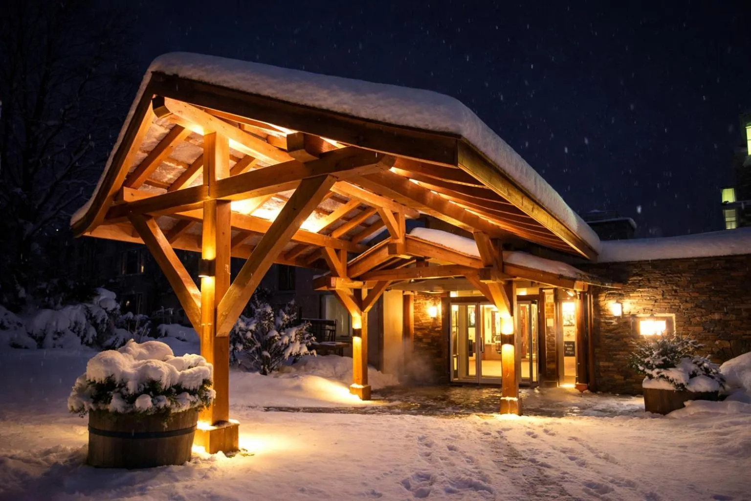 Facade/entrance in Logis Hotel Le Lac
