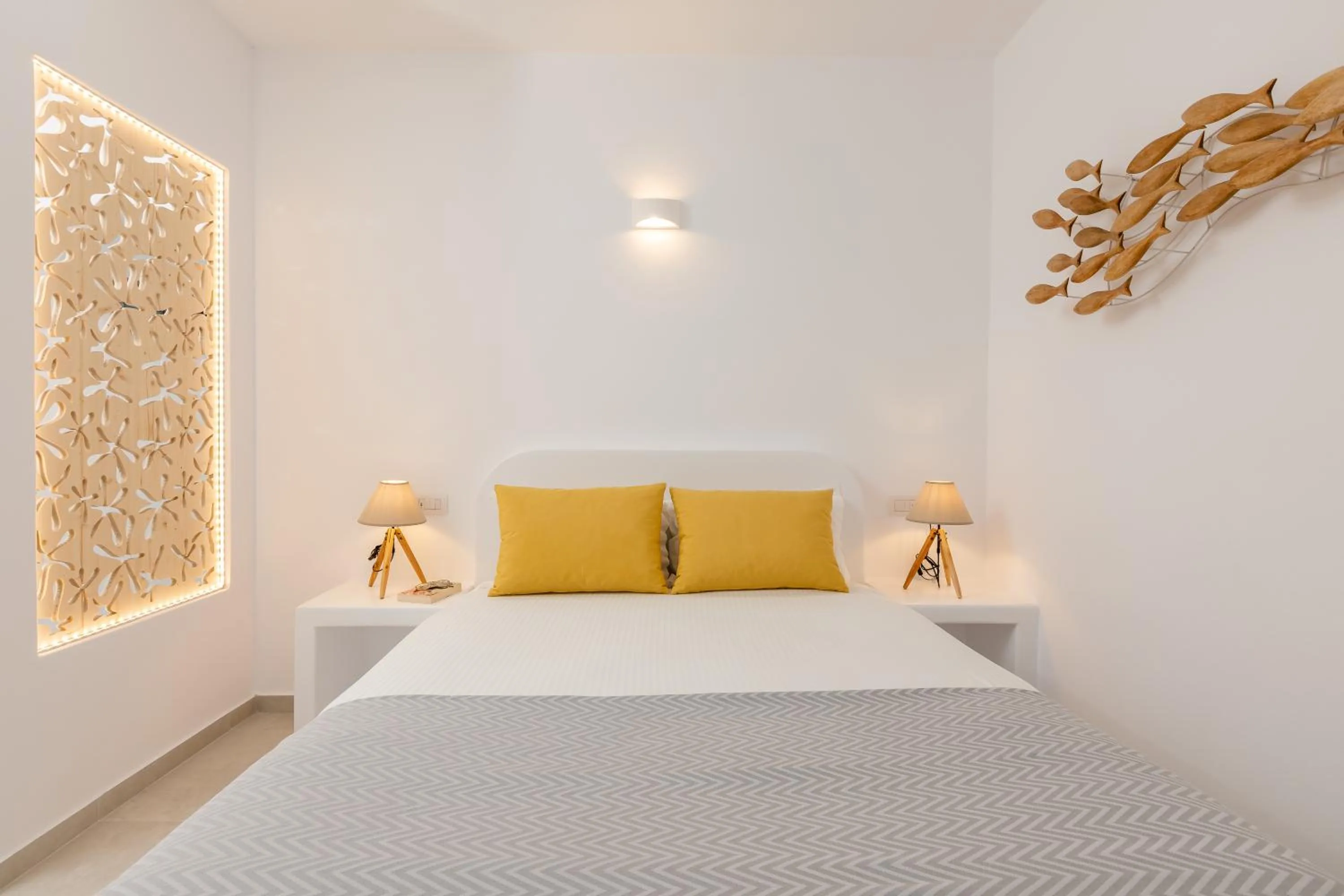 Bed in Nikolas Hotel