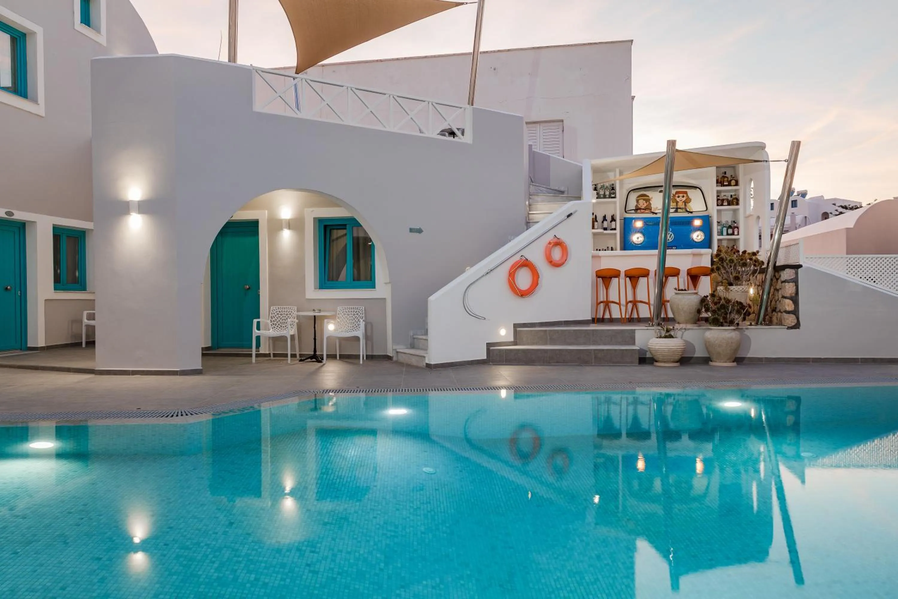 Pool view in Nikolas Hotel