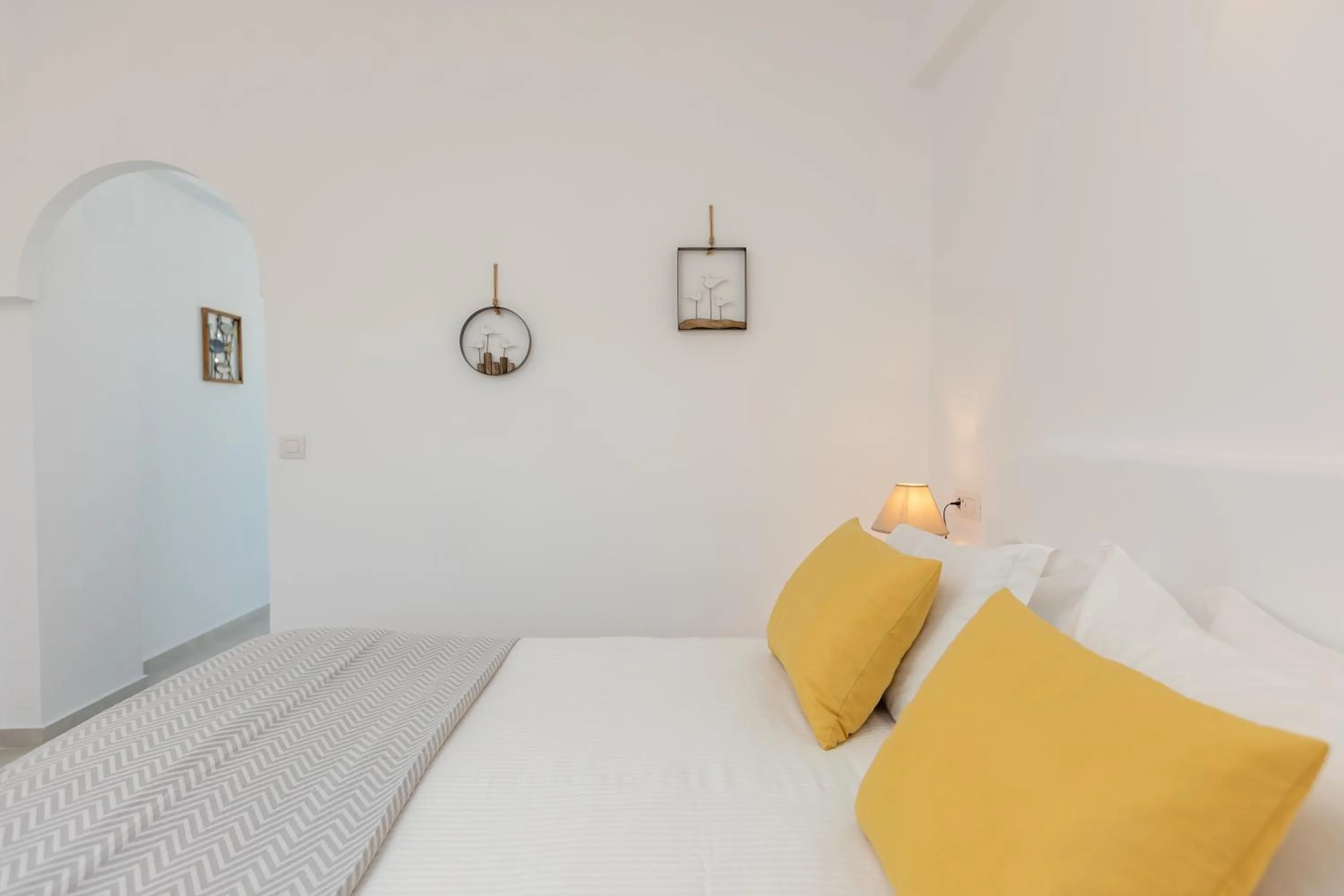 Bed in Nikolas Hotel