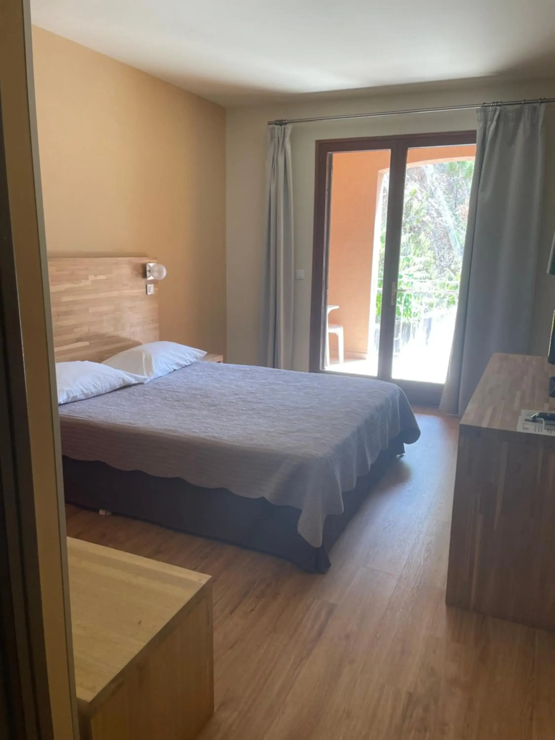 Classic Double Room with Terrace in Logis Hotel Le Lonca Classic Double Room with Terrace in Logis Hotel Le Lonca