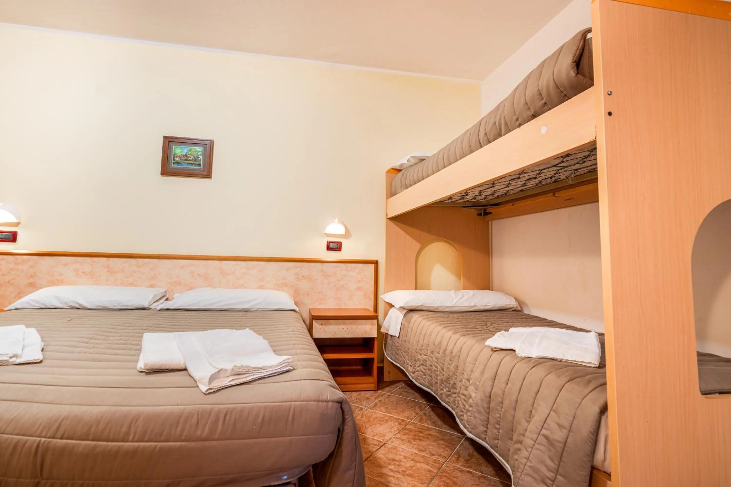 Bed in Hotel Zodiaco & Spa