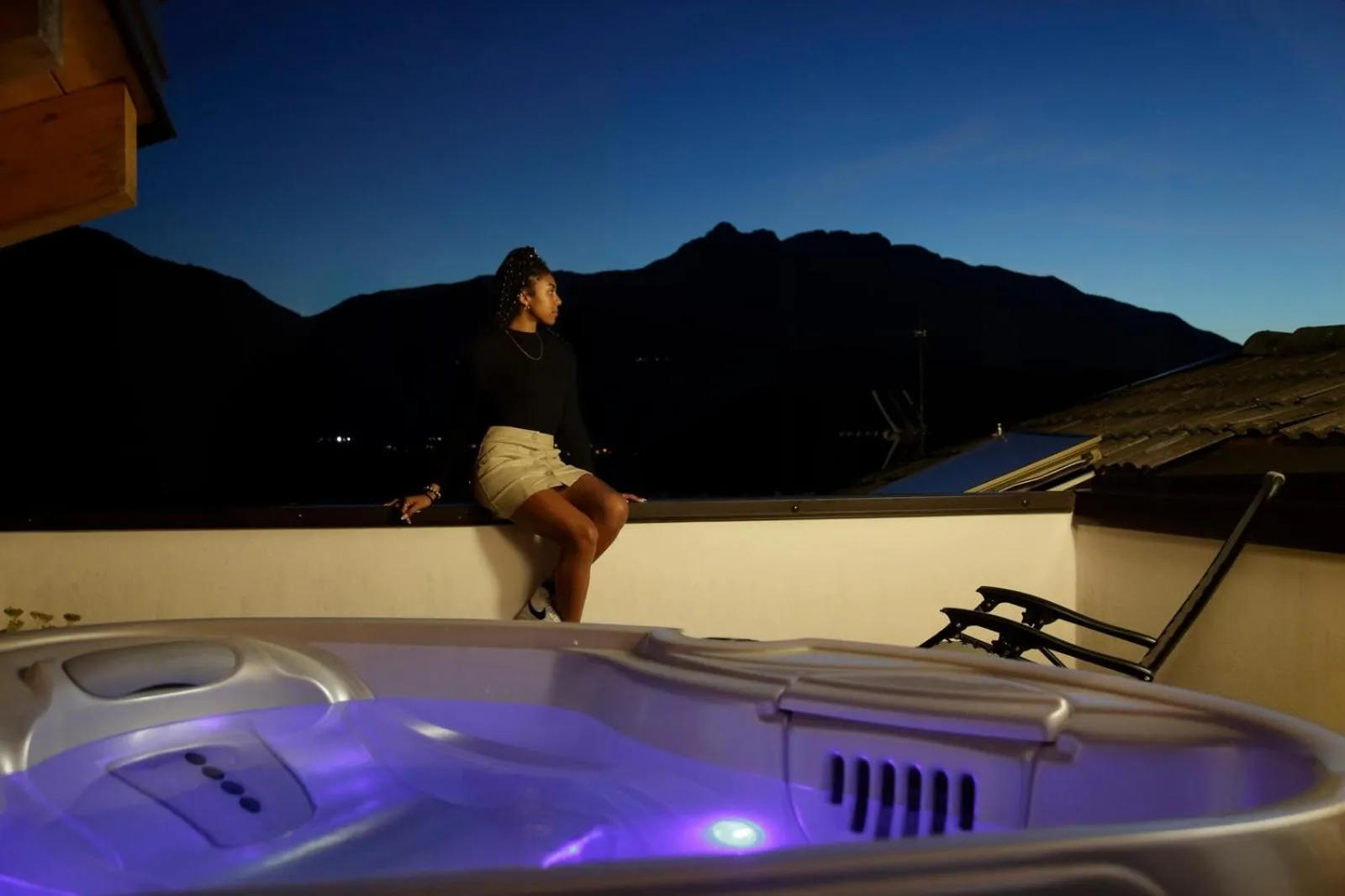 Hot Tub in Hotel Romanda