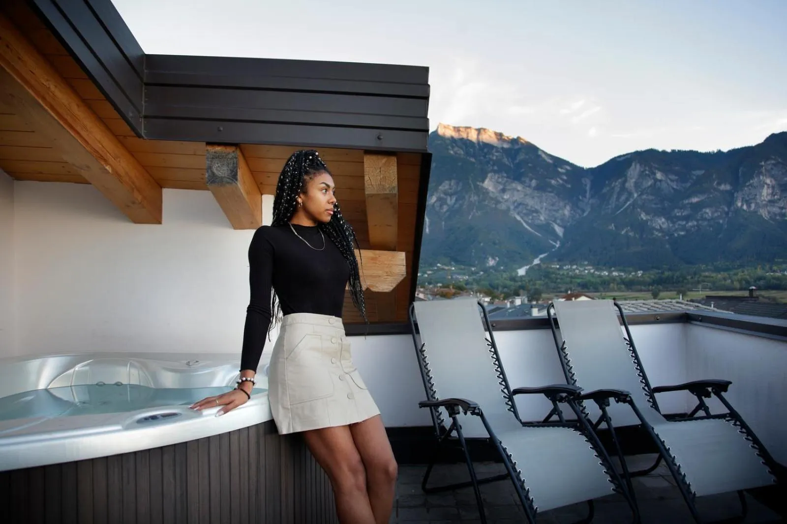 Hot Tub in Hotel Romanda