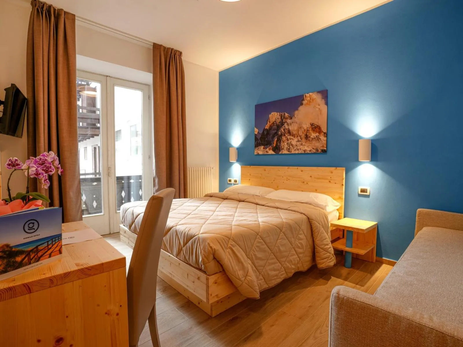 Bed in GH Hotel Monzoni