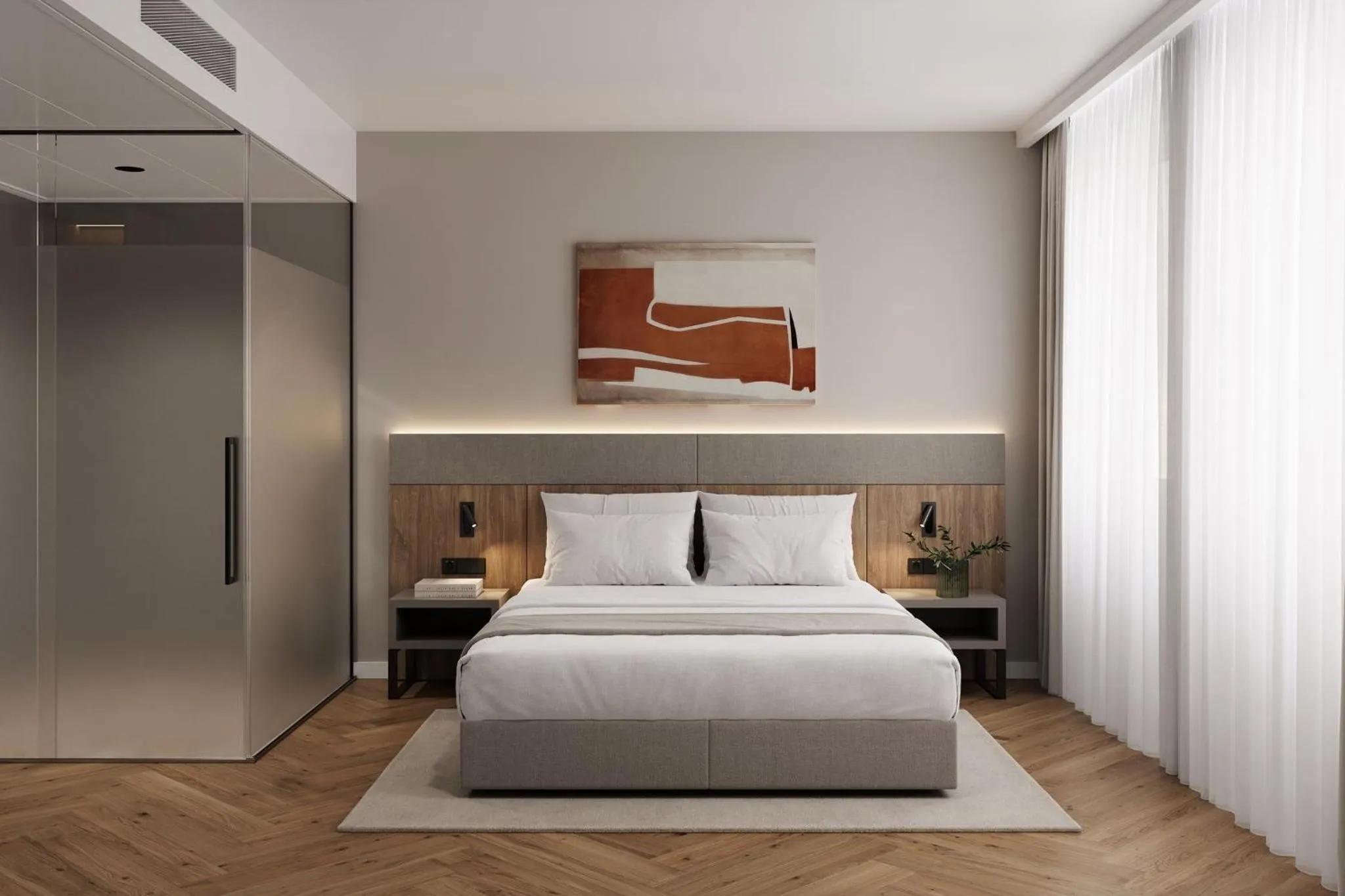 Bed in Tailormade Hotel METROPOL St Gallen