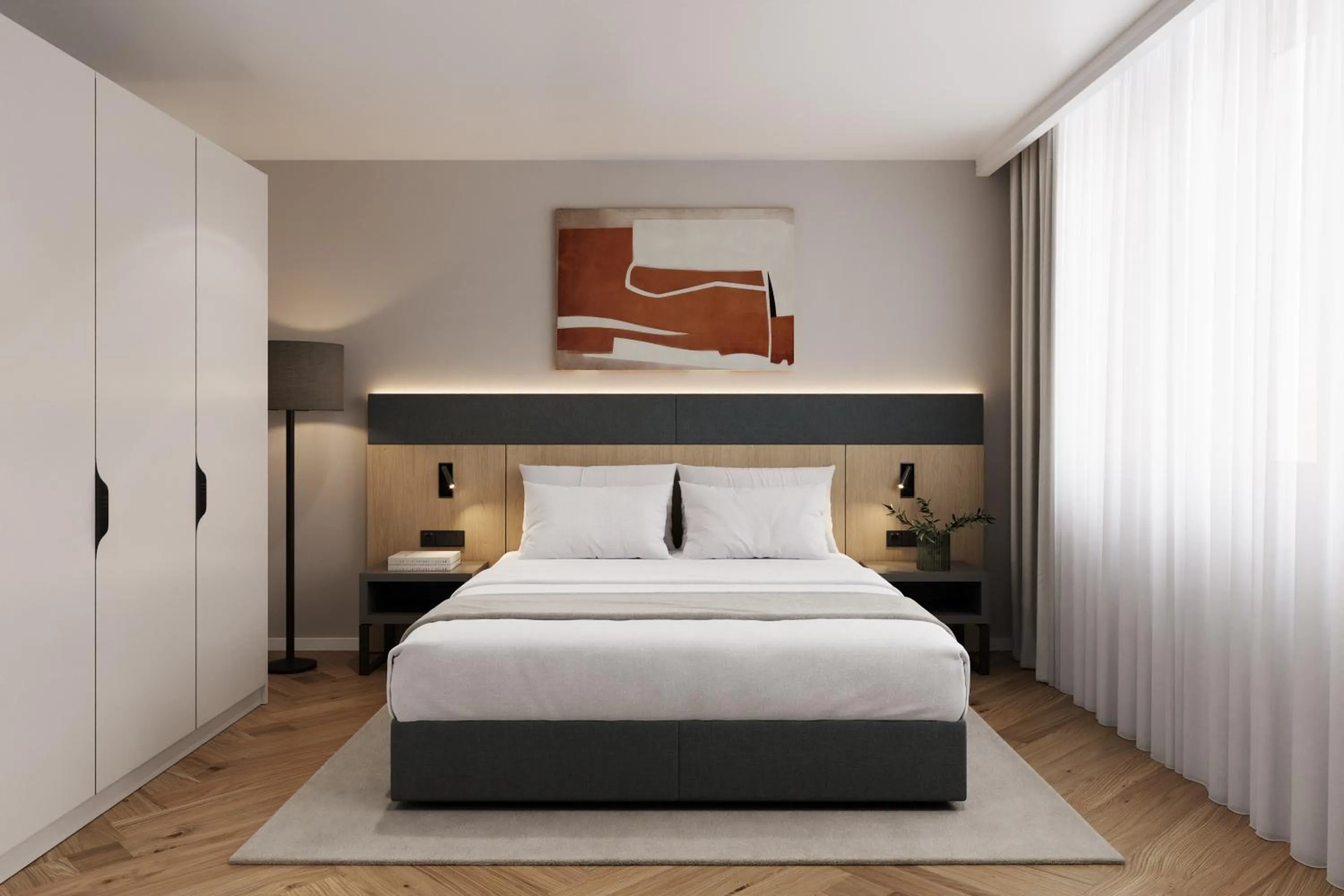 Bed in Tailormade Hotel METROPOL St Gallen