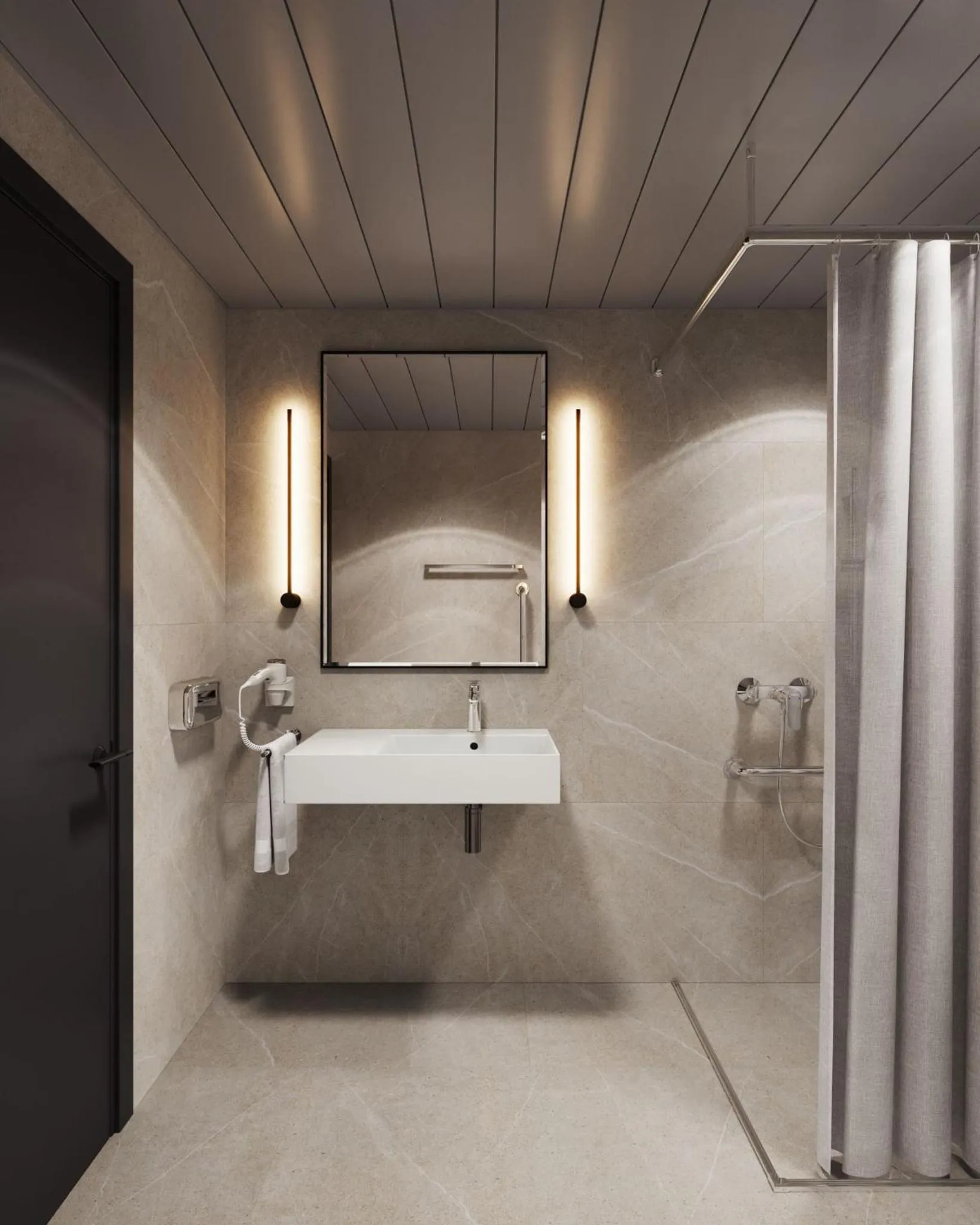 Shower in Tailormade Hotel METROPOL St Gallen