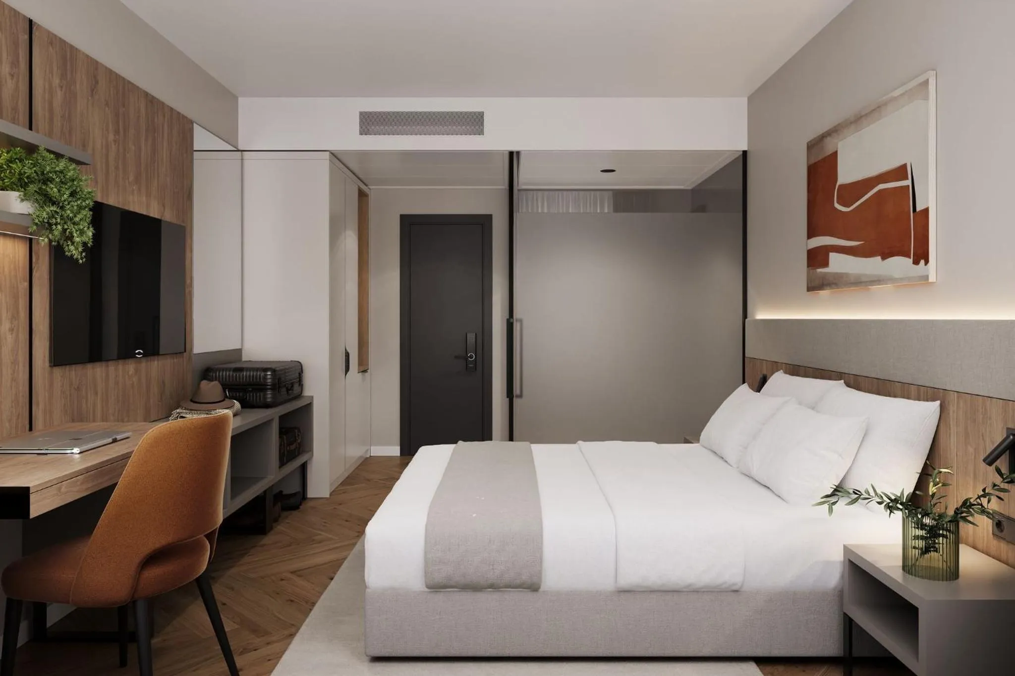 Bed in Tailormade Hotel METROPOL St Gallen