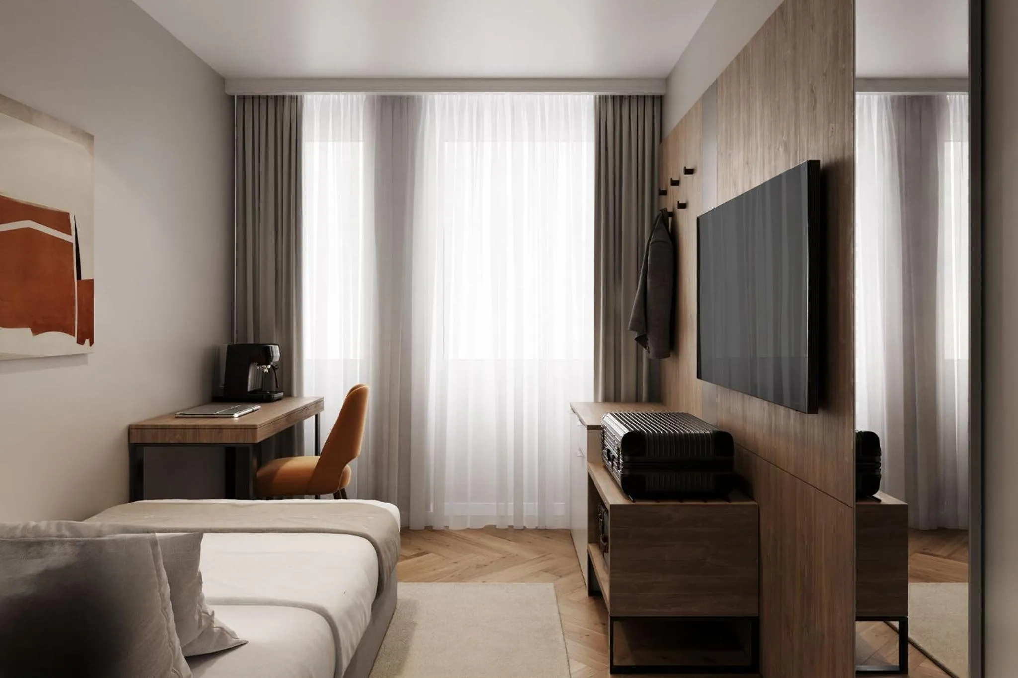 Bed in Tailormade Hotel METROPOL St Gallen