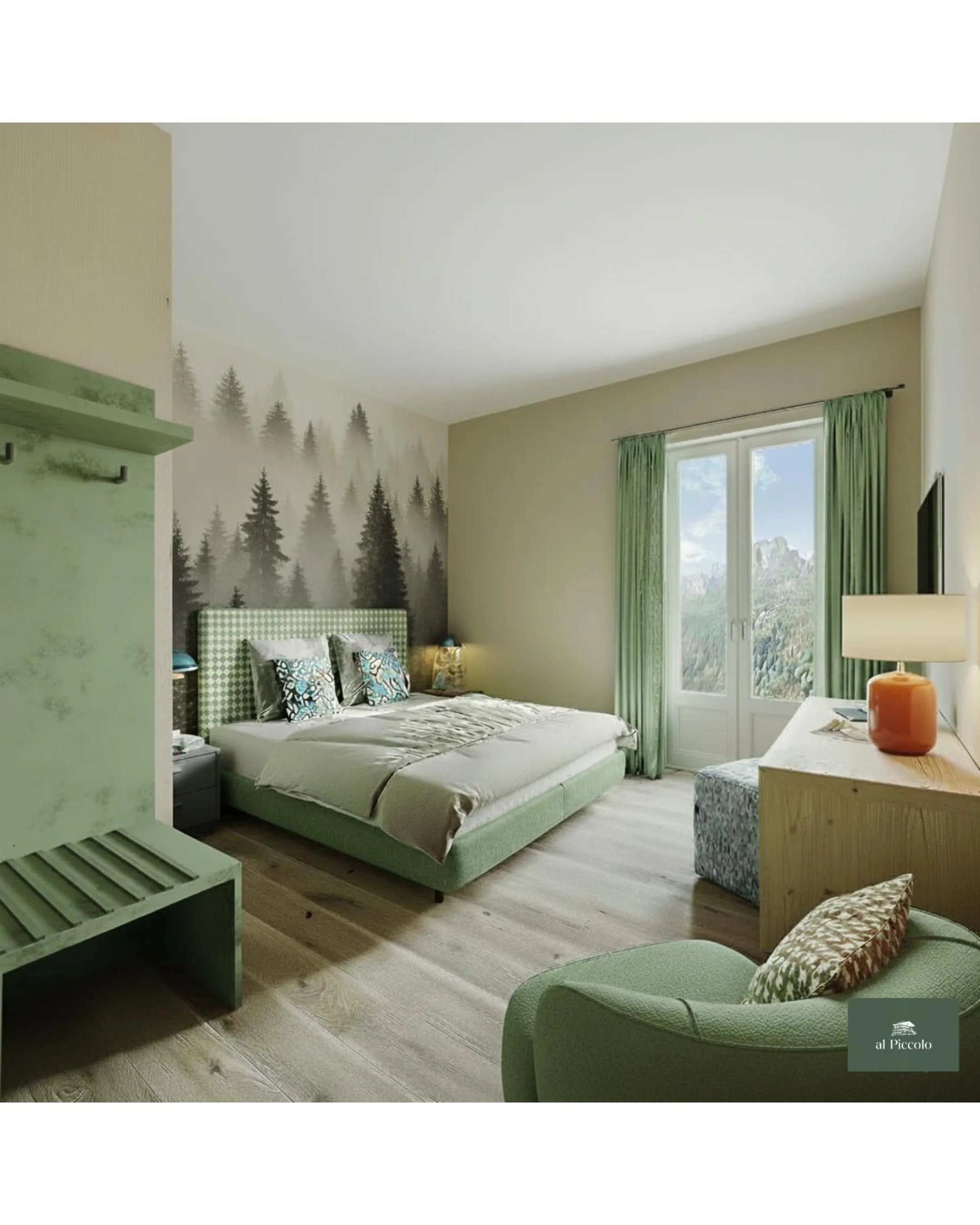 Bed in Al Piccolo Hotel