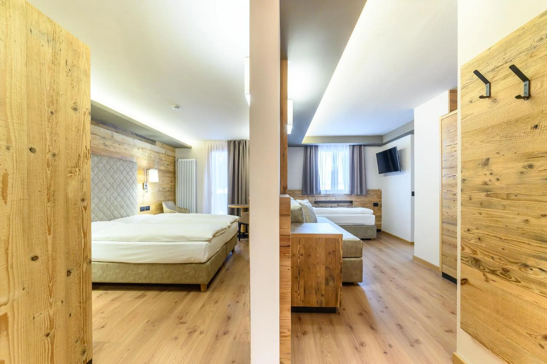 Bed in Hotel Crozzon