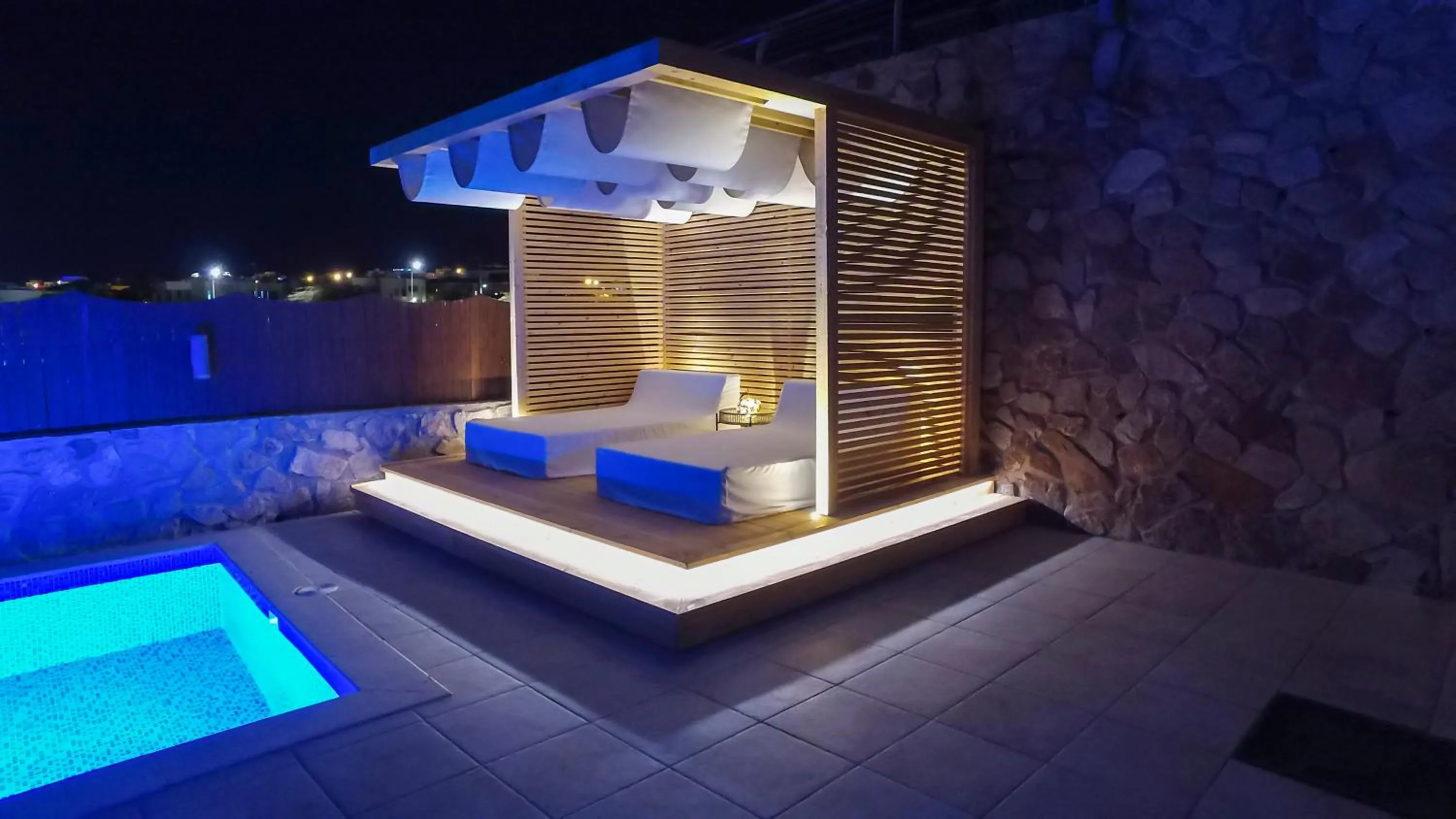 Patio in Luxury Suite by the pool