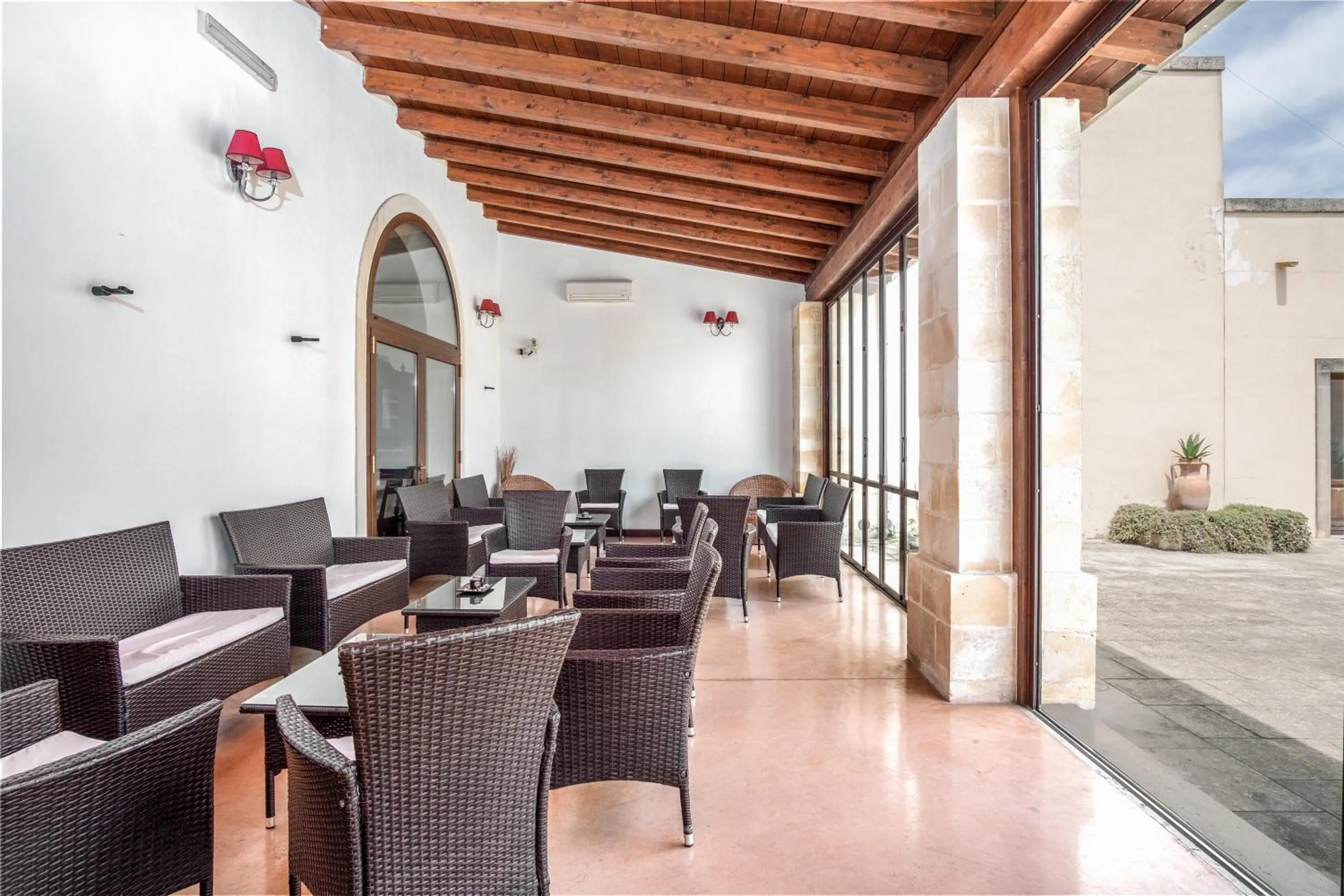 Communal lounge/ TV room in Masseria Li Campi