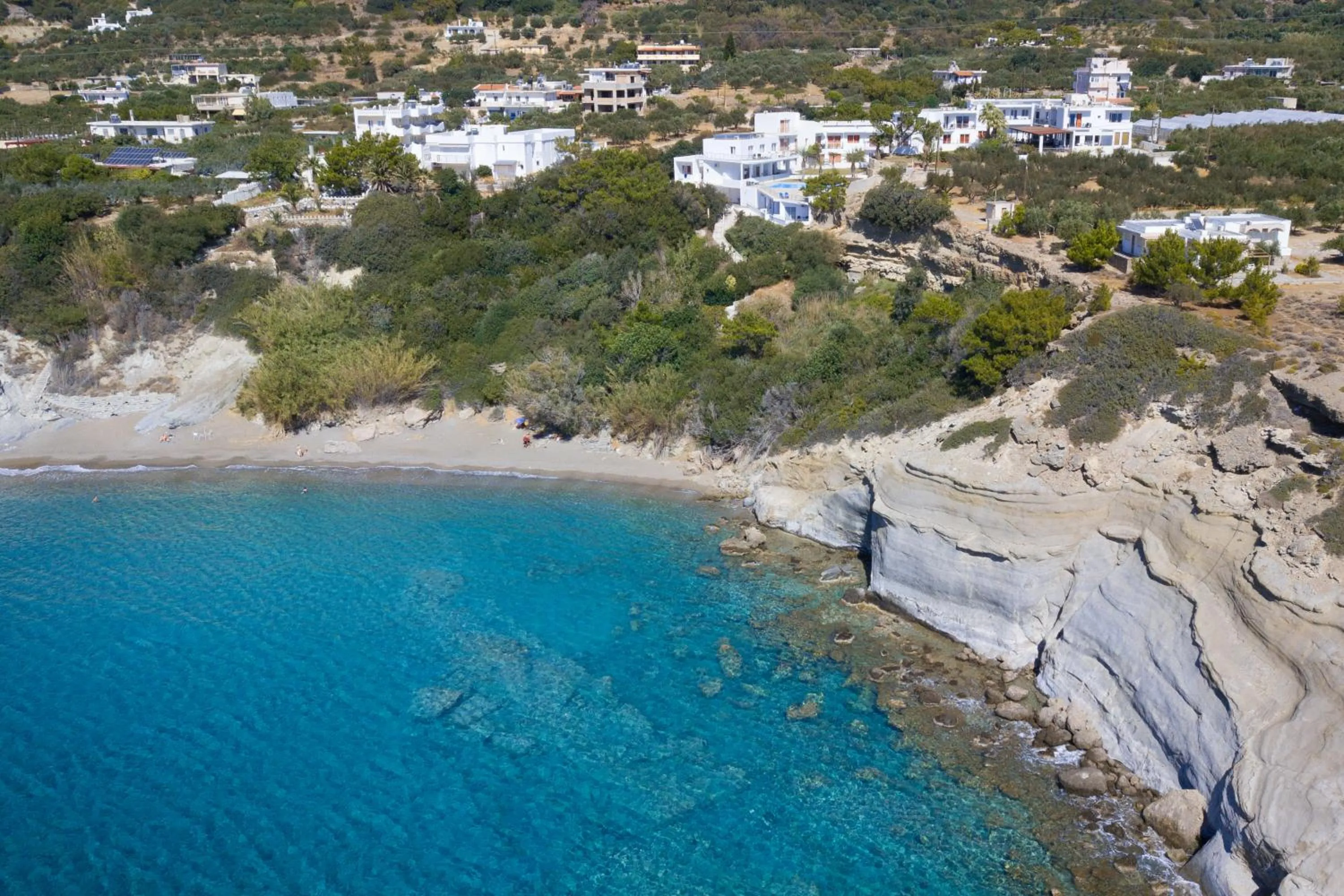 Bird's eye view in Porto Belissario