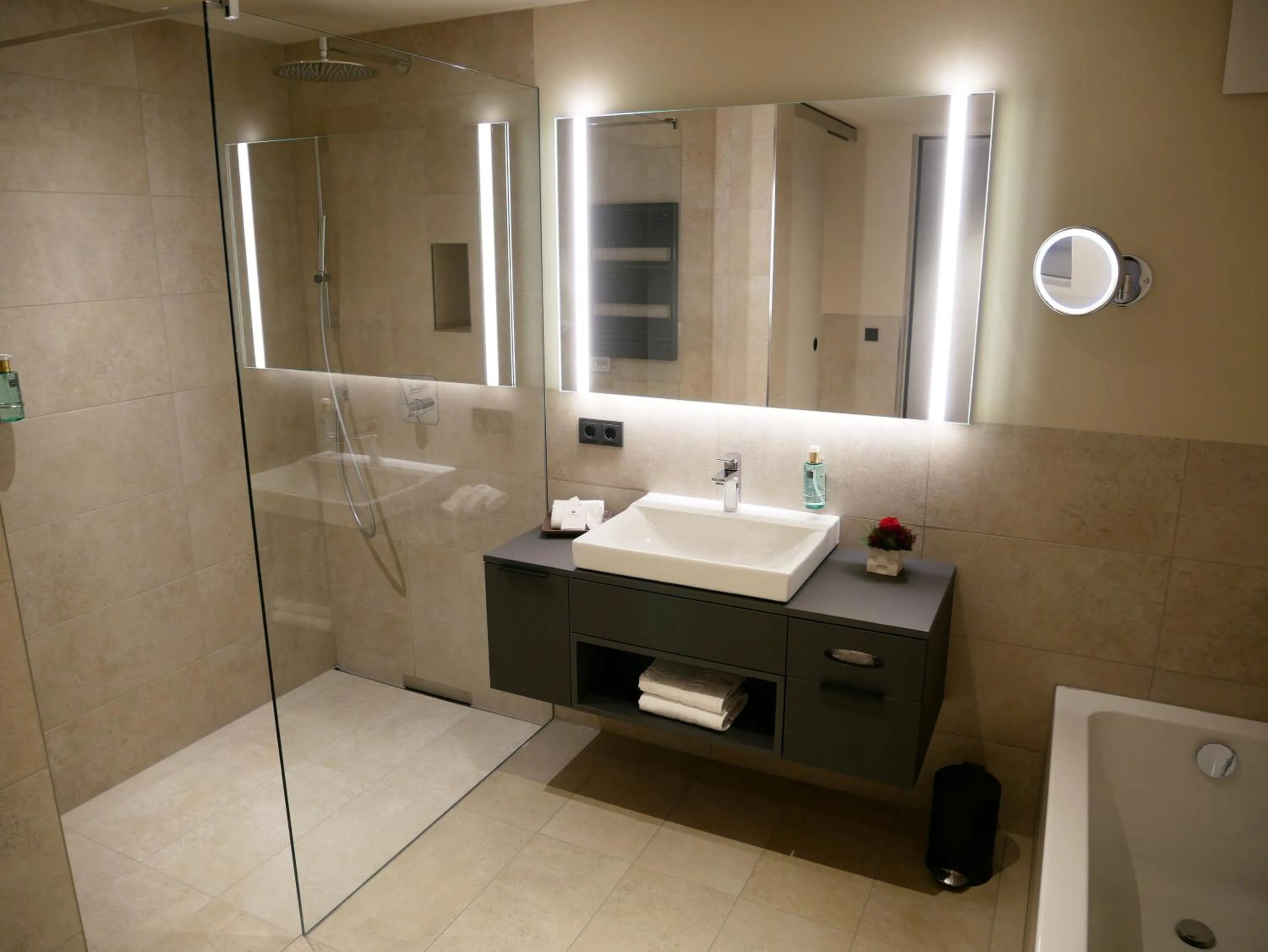 Shower in Best Western Premier Hotel Rebstock