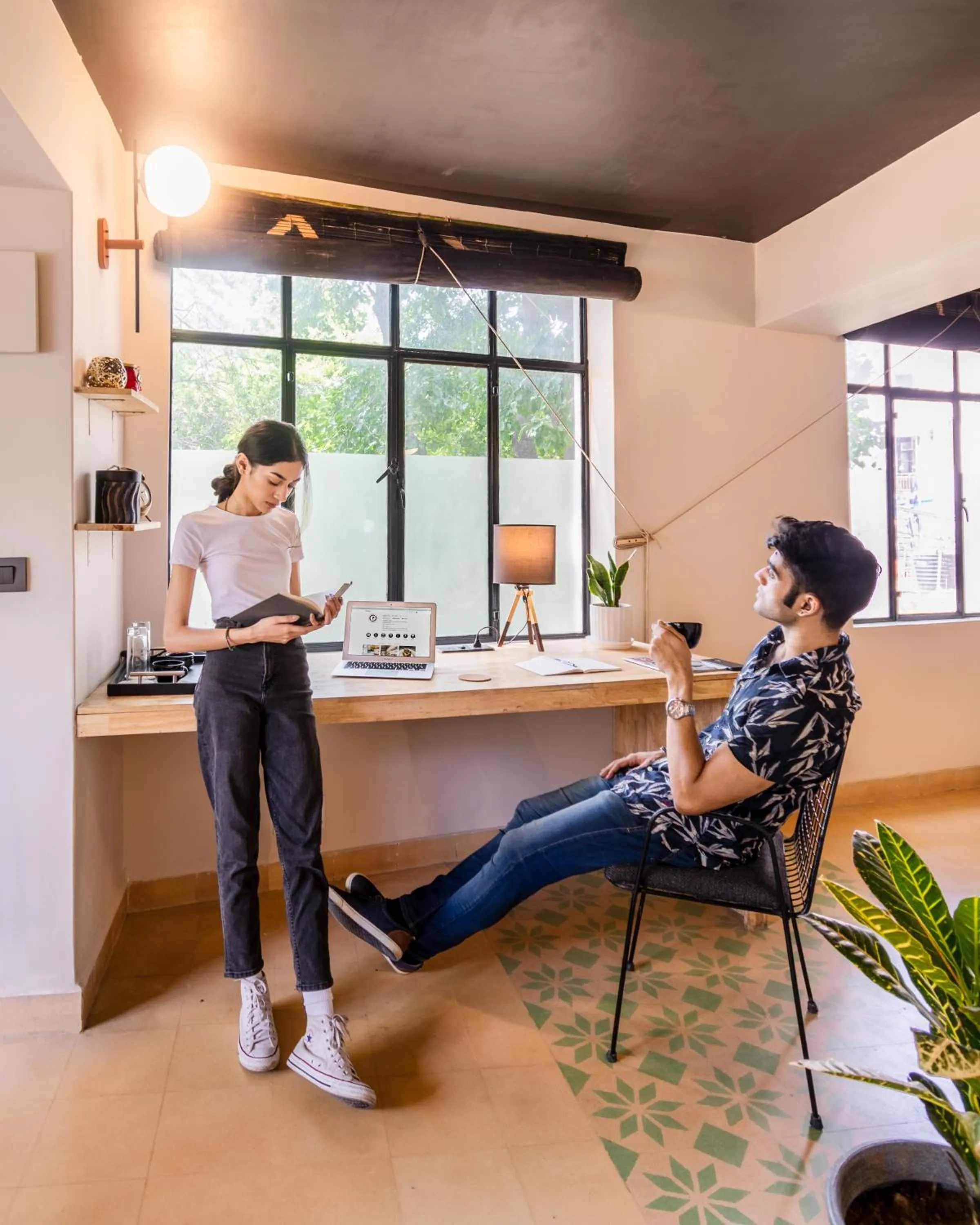 group of guests in Minimalist One Hauz Khas Village