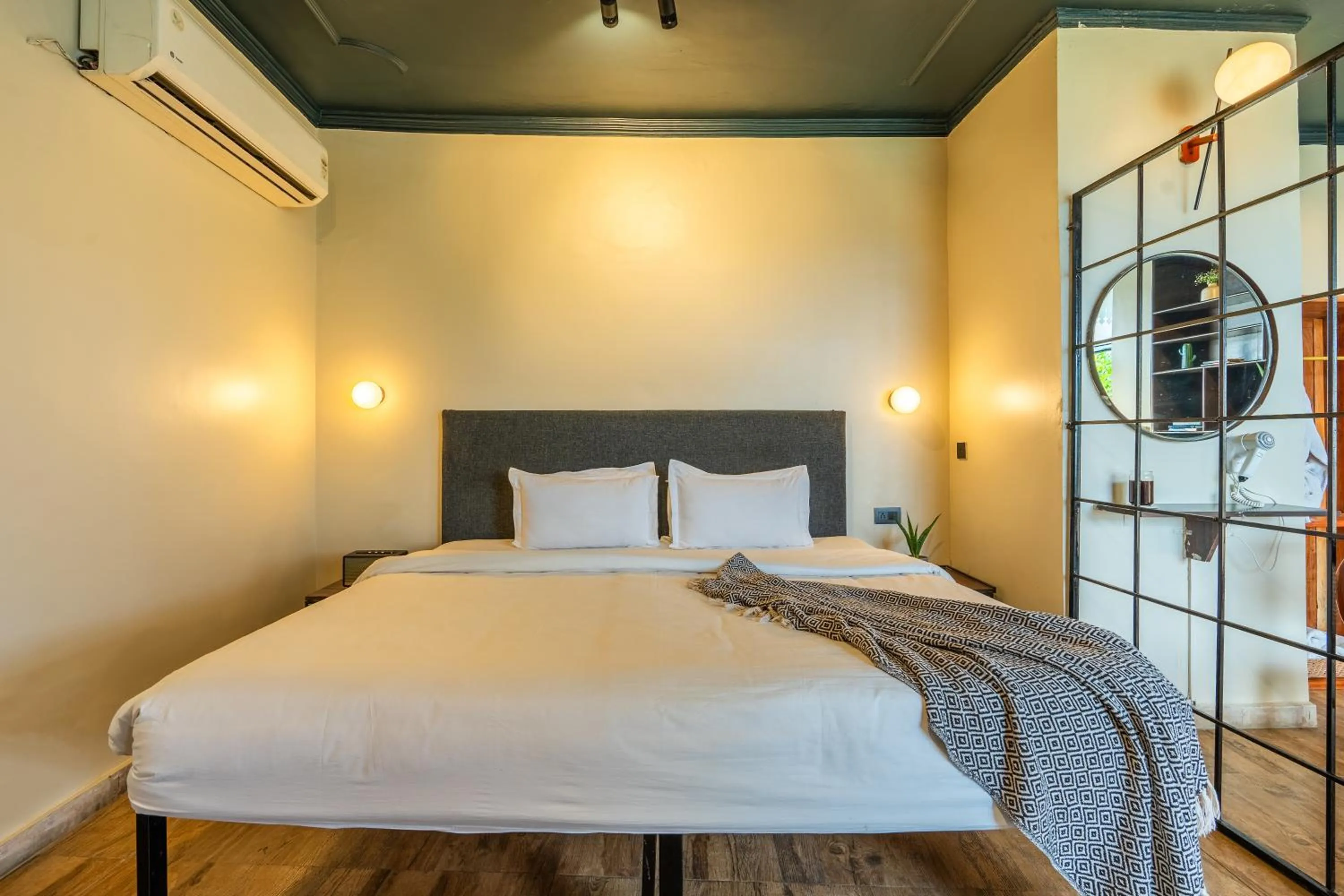 Bedroom, Bed in Minimalist One Hauz Khas Village