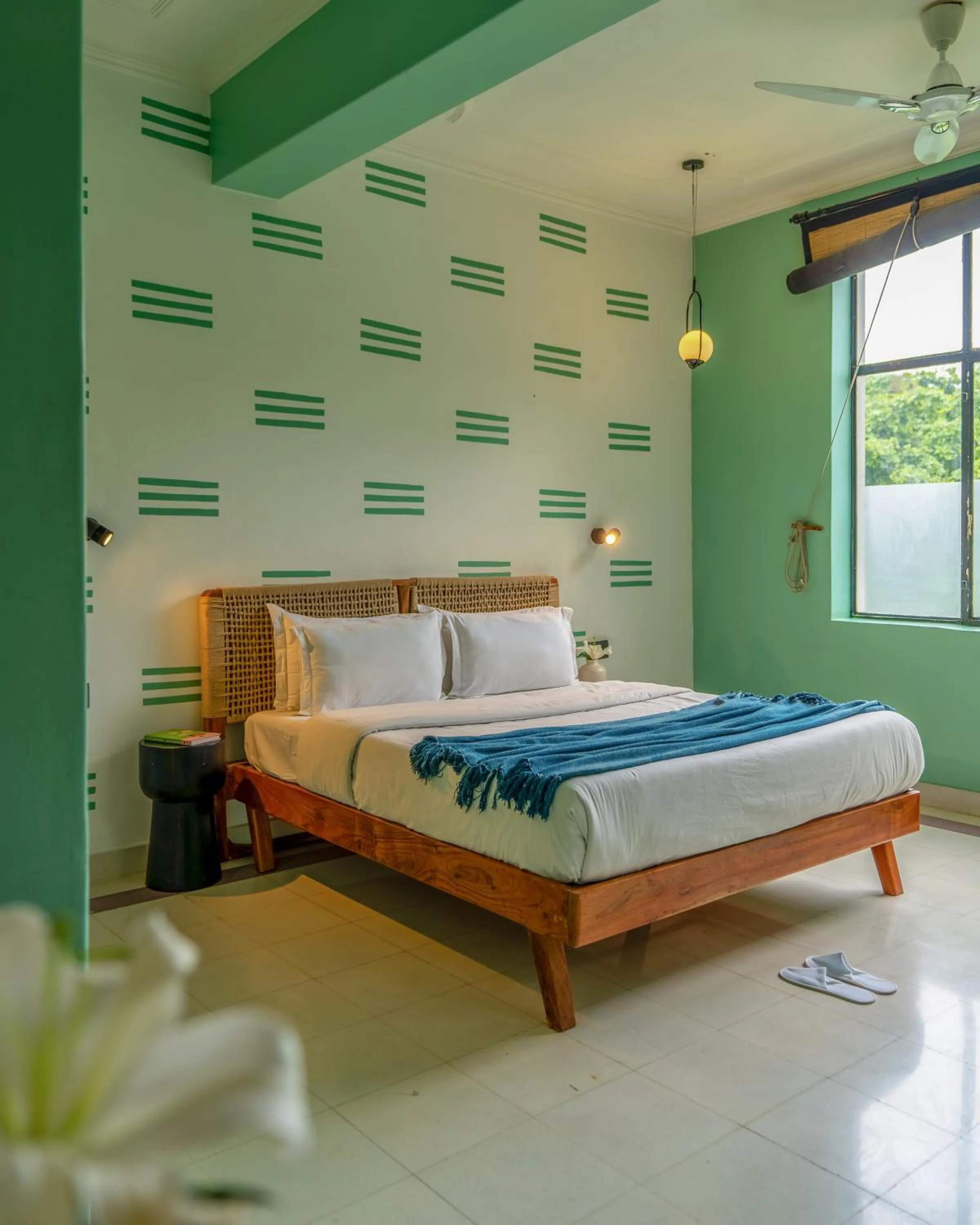 Bed in Minimalist One Hauz Khas Village