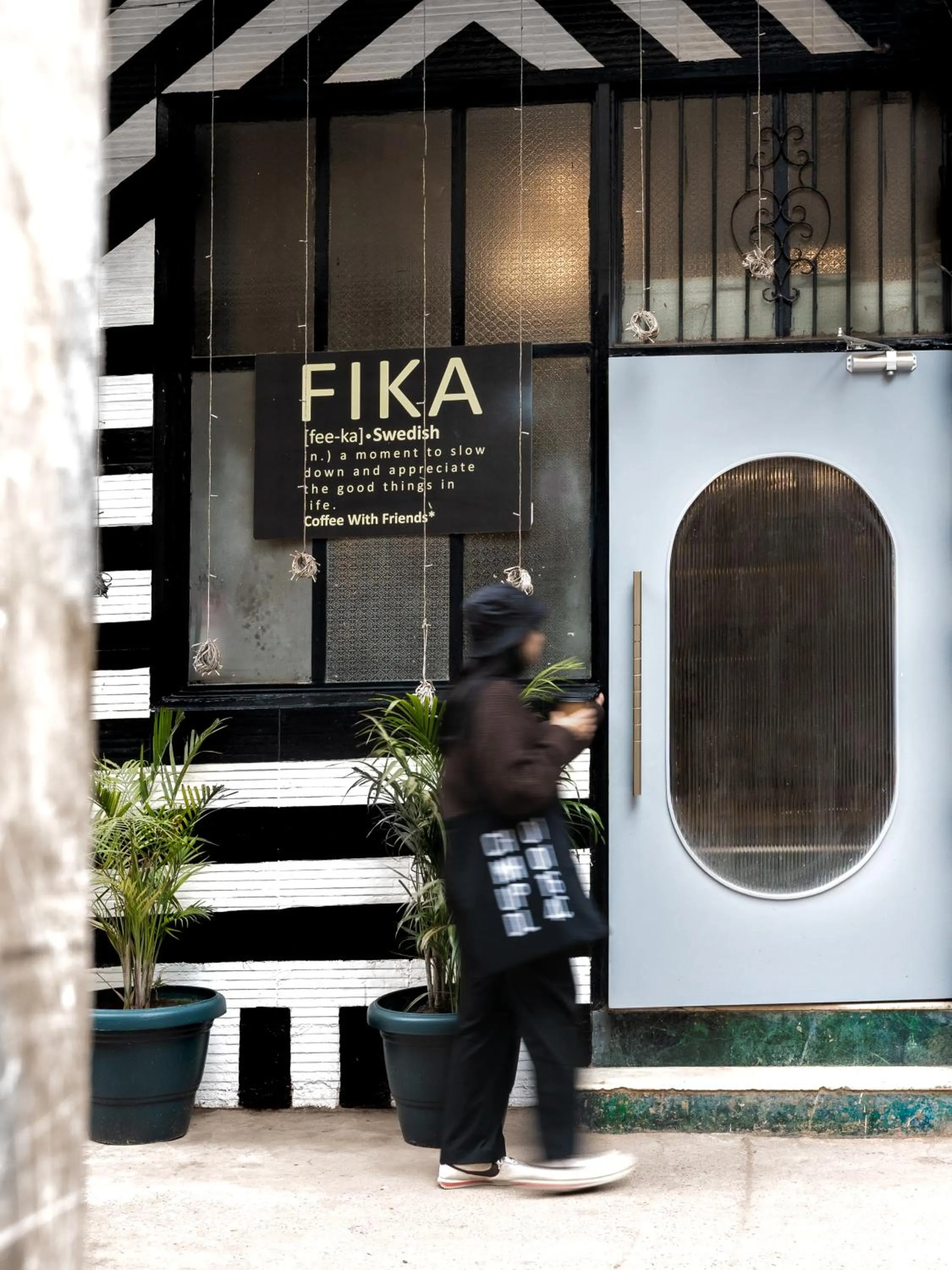 People in Minimalist One Hauz Khas Village