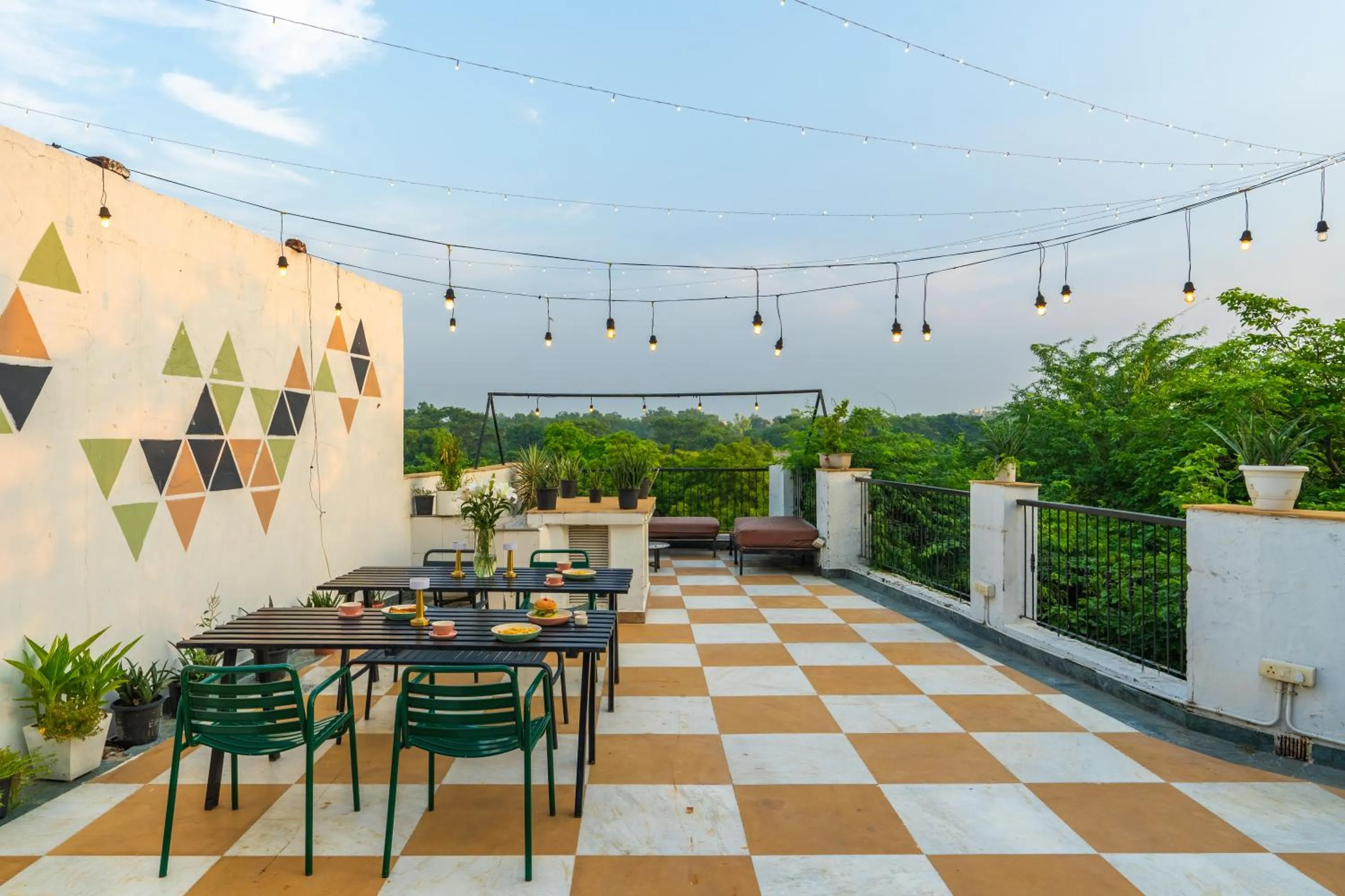 Balcony/Terrace in Minimalist One Hauz Khas Village