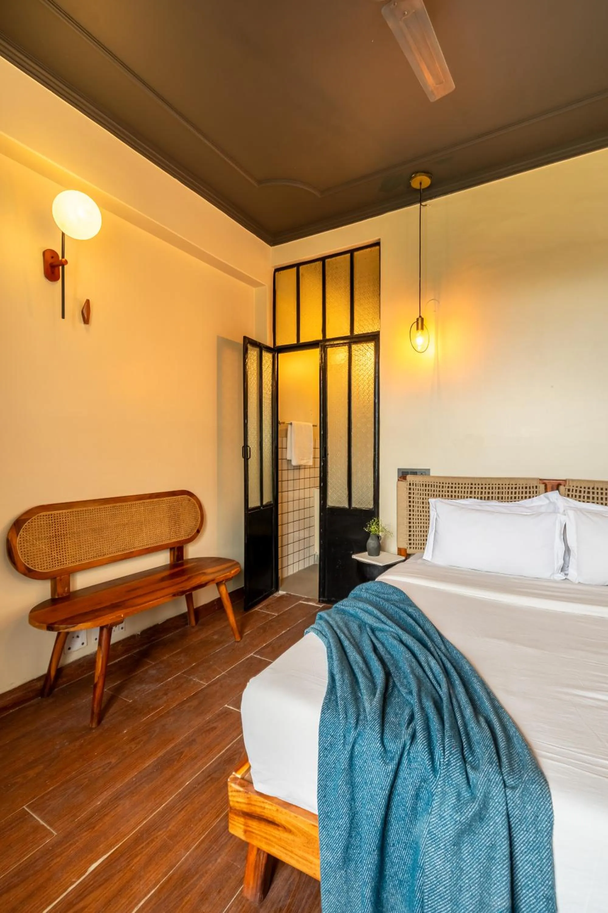 Bedroom, Bed in Minimalist One Hauz Khas Village