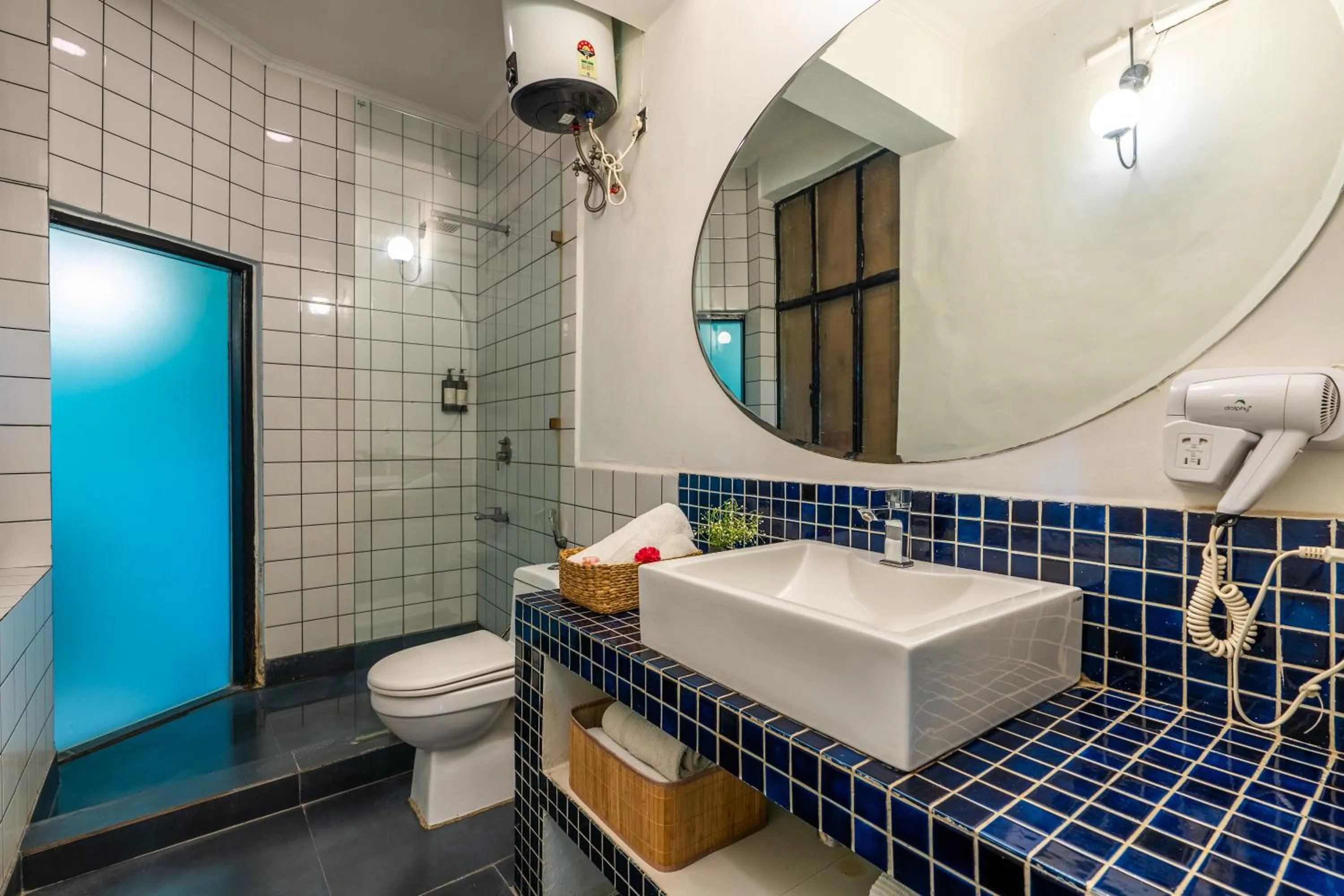 Shower in Minimalist One Hauz Khas Village