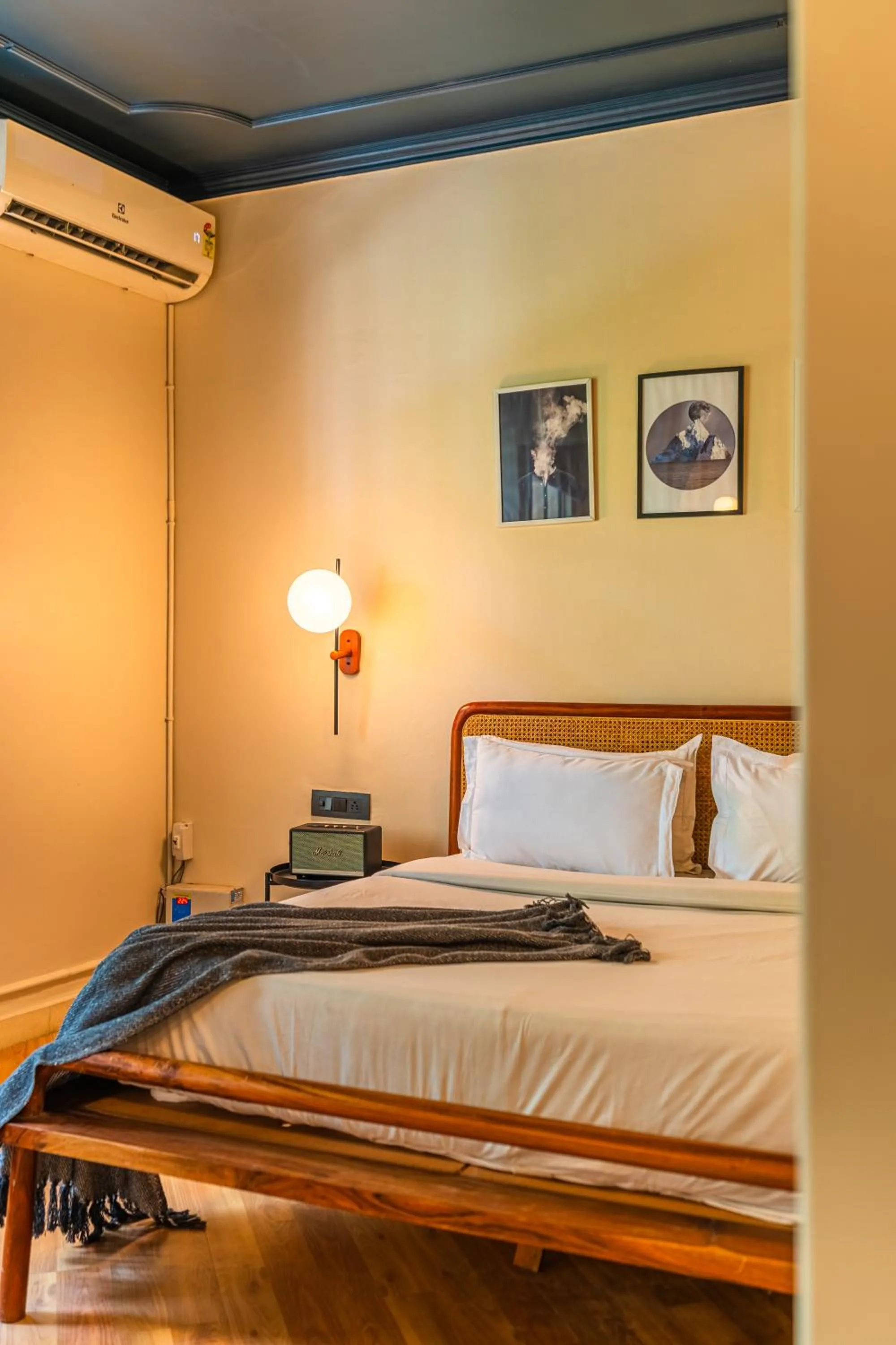 Bed in Minimalist One Hauz Khas Village