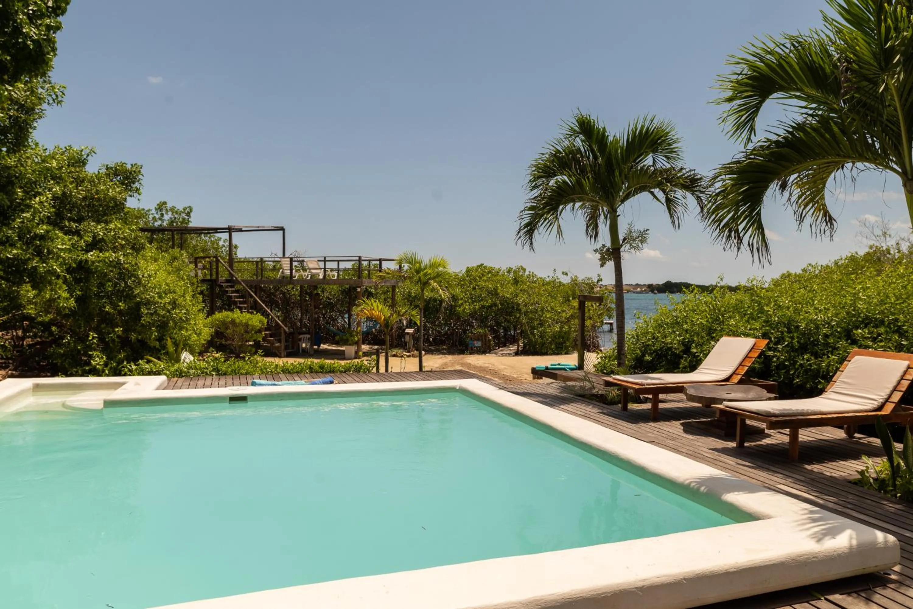 Pool view in Hotel Playa Scondida Barú