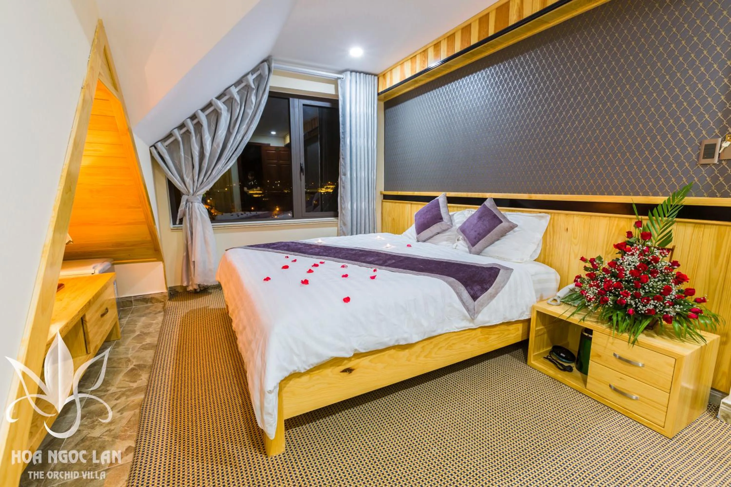 Bedroom, Bed in Hoa Ngoc Lan - The Orchid Villa Dalat