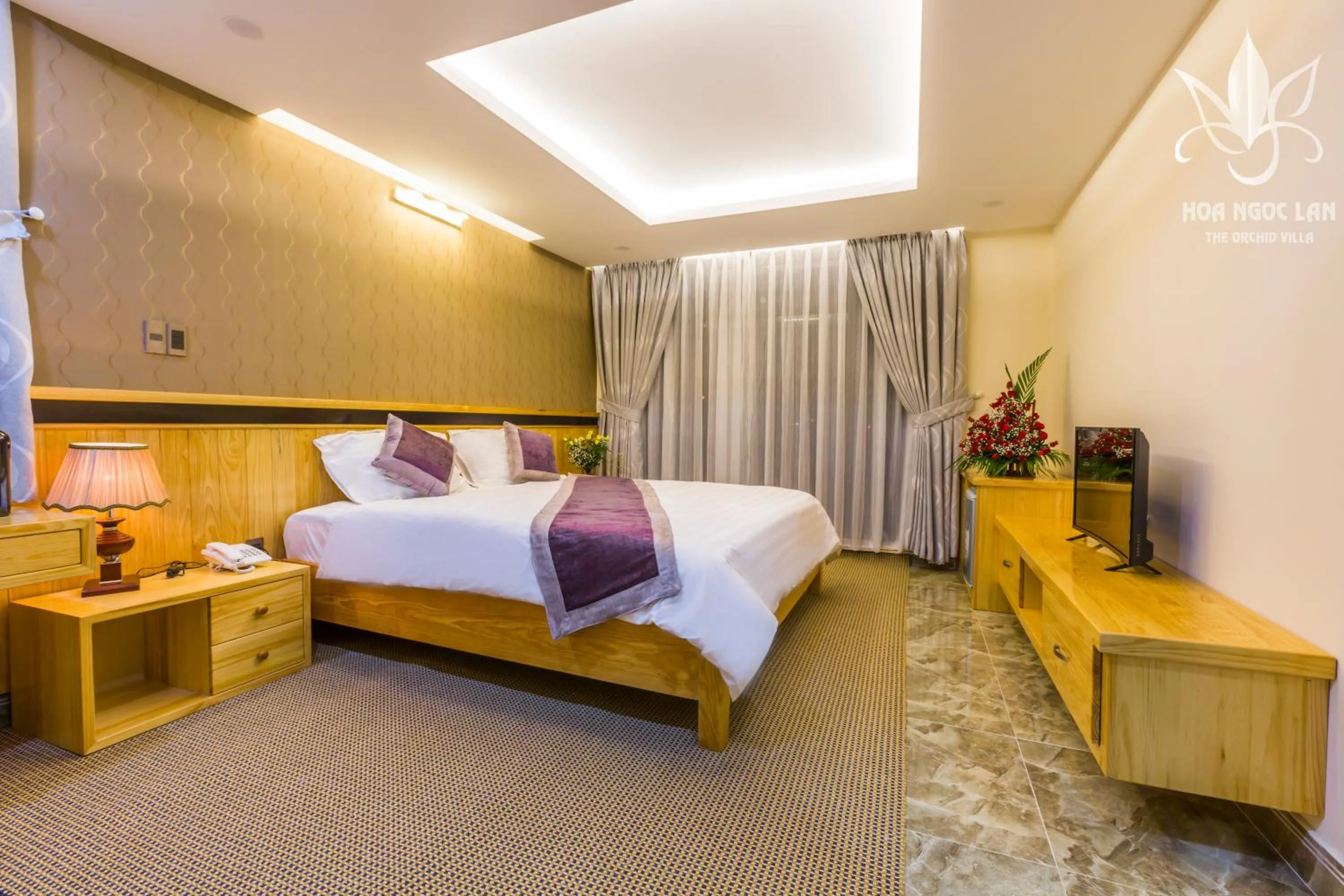 Photo of the whole room, Bed in Hoa Ngoc Lan - The Orchid Villa Dalat
