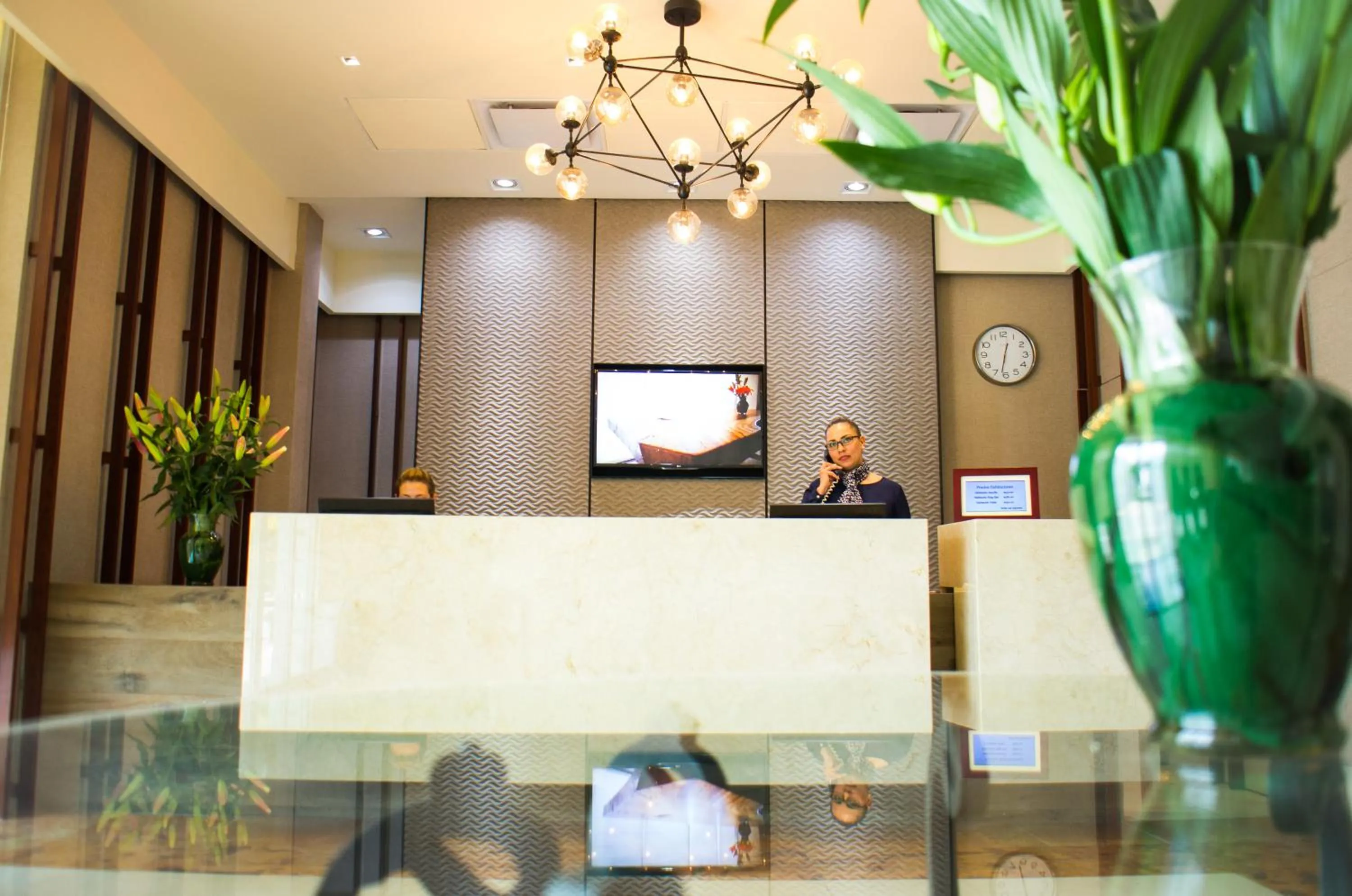 Lobby or reception in Hotel Expo Abastos