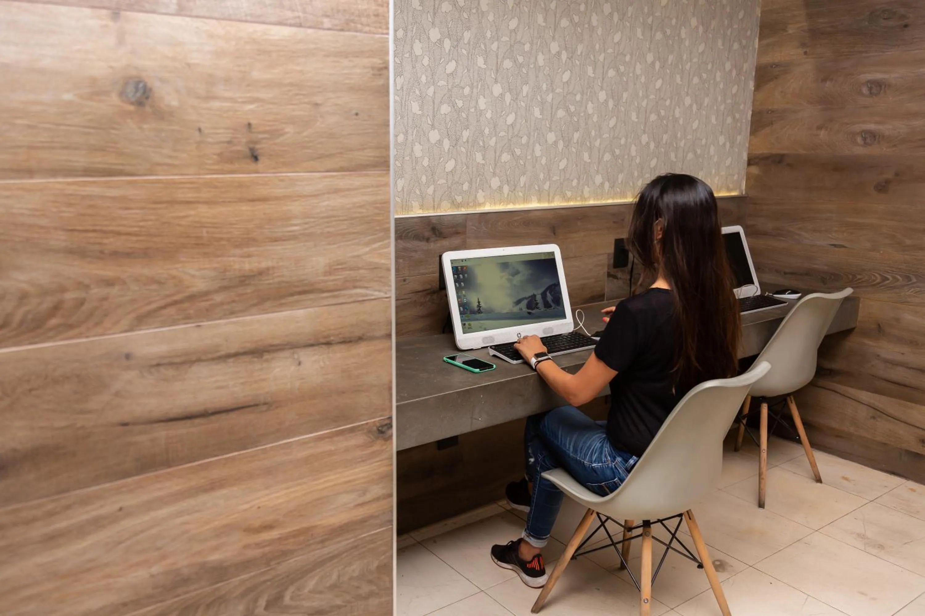 Seating area in Hotel Expo Abastos