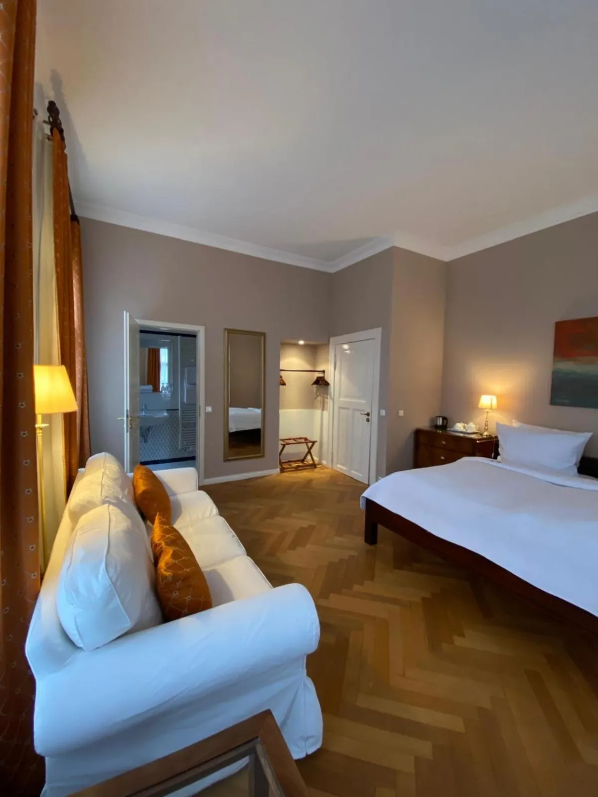 Bed in Schlosshotel Ziethen