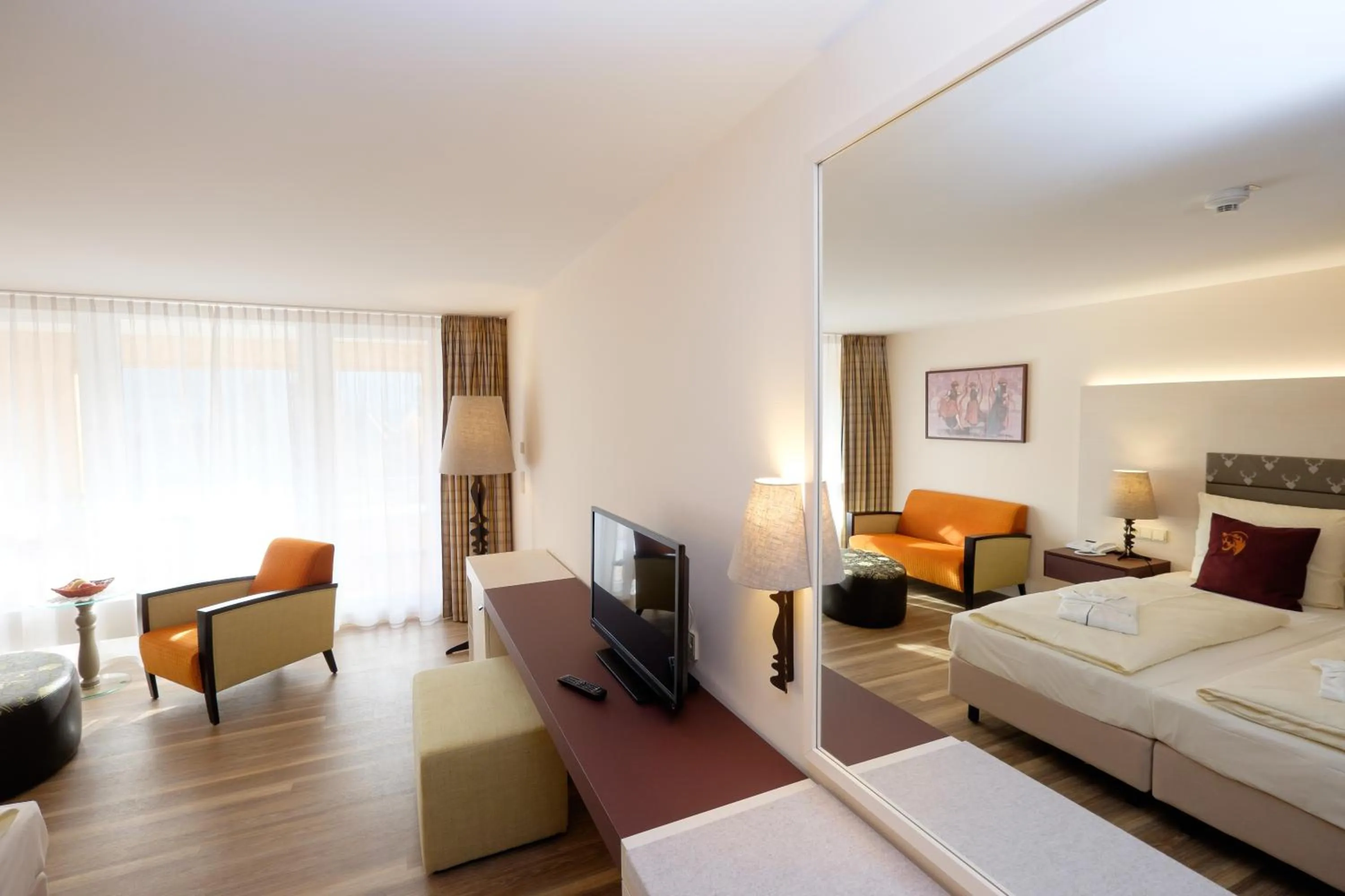 Bedroom, Bed in Hotel Bären Titisee