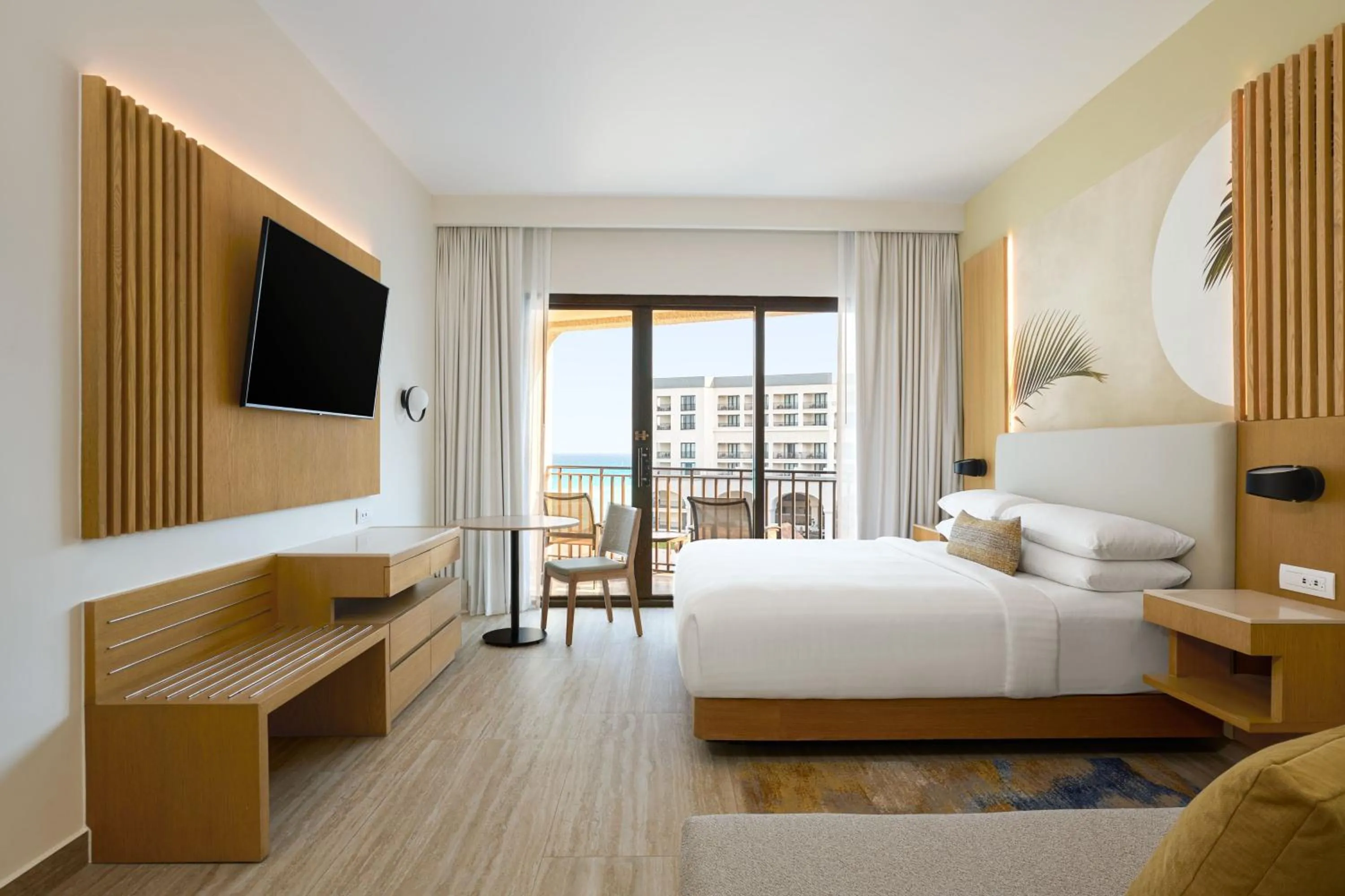 Photo of the whole room, Bed in Marriott Cancun, An All-Inclusive Resort