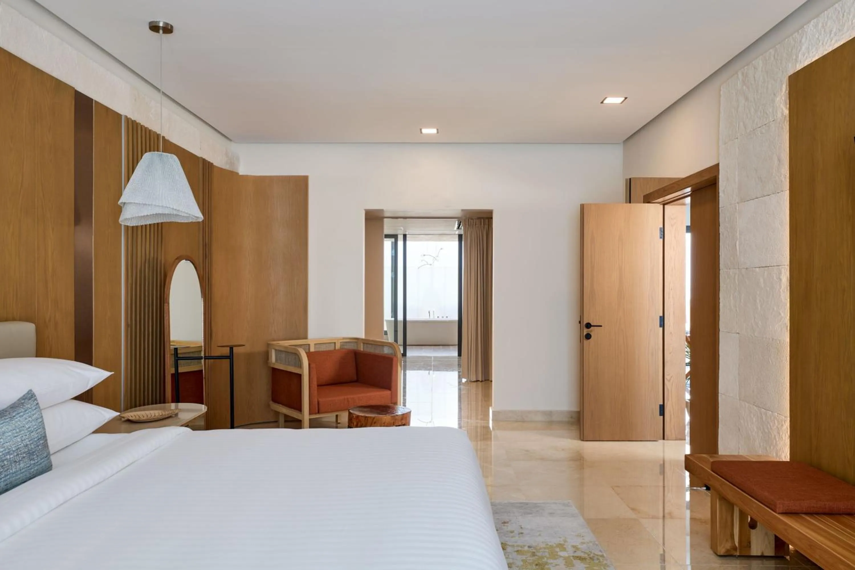 Bedroom, Bed in Marriott Cancun, An All-Inclusive Resort