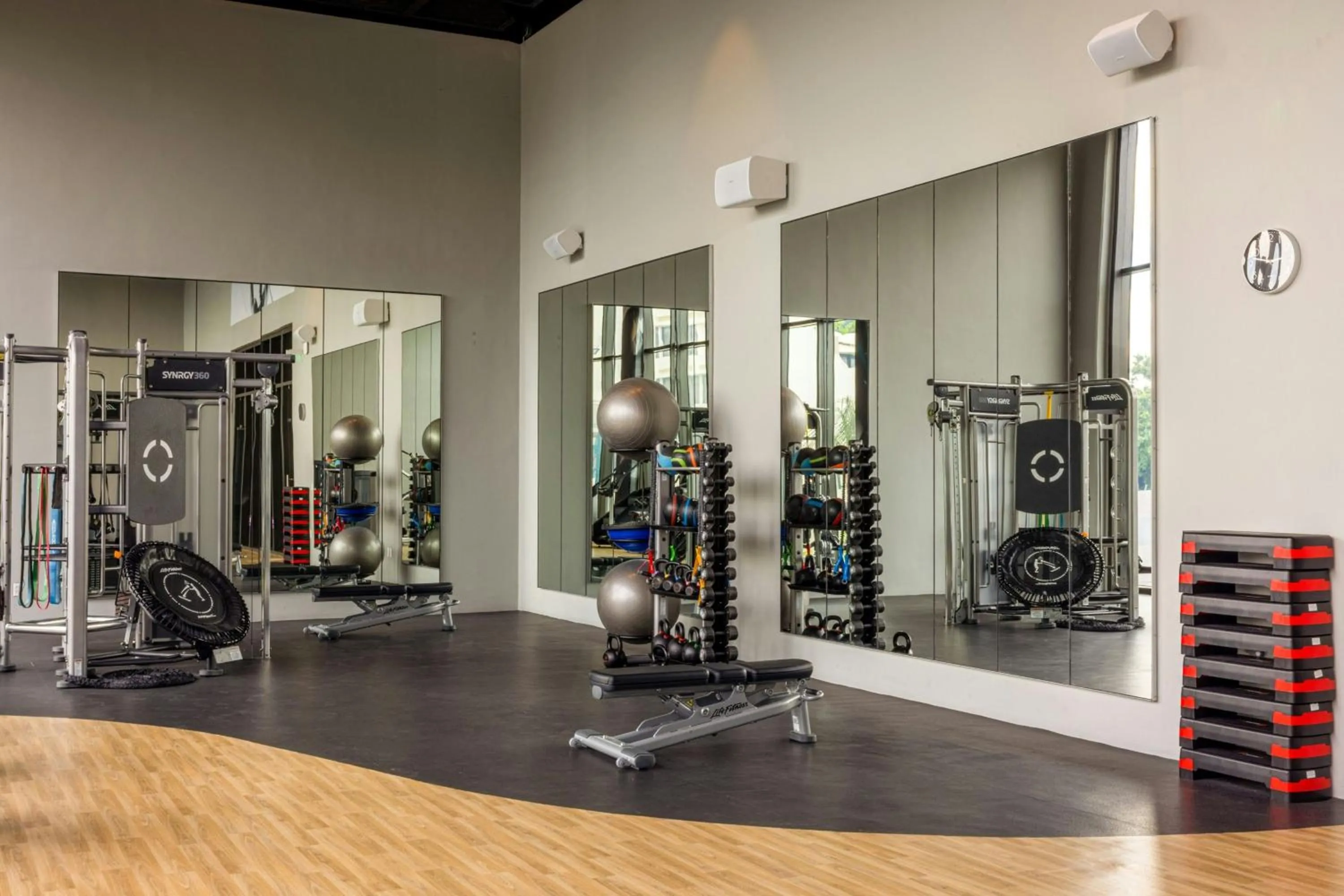 Fitness centre/facilities in Marriott Cancun, An All-Inclusive Resort