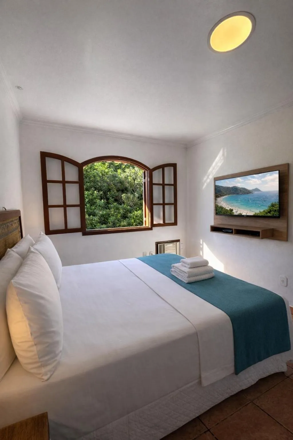 TV and multimedia, Bed in Pousada Tanto Mar