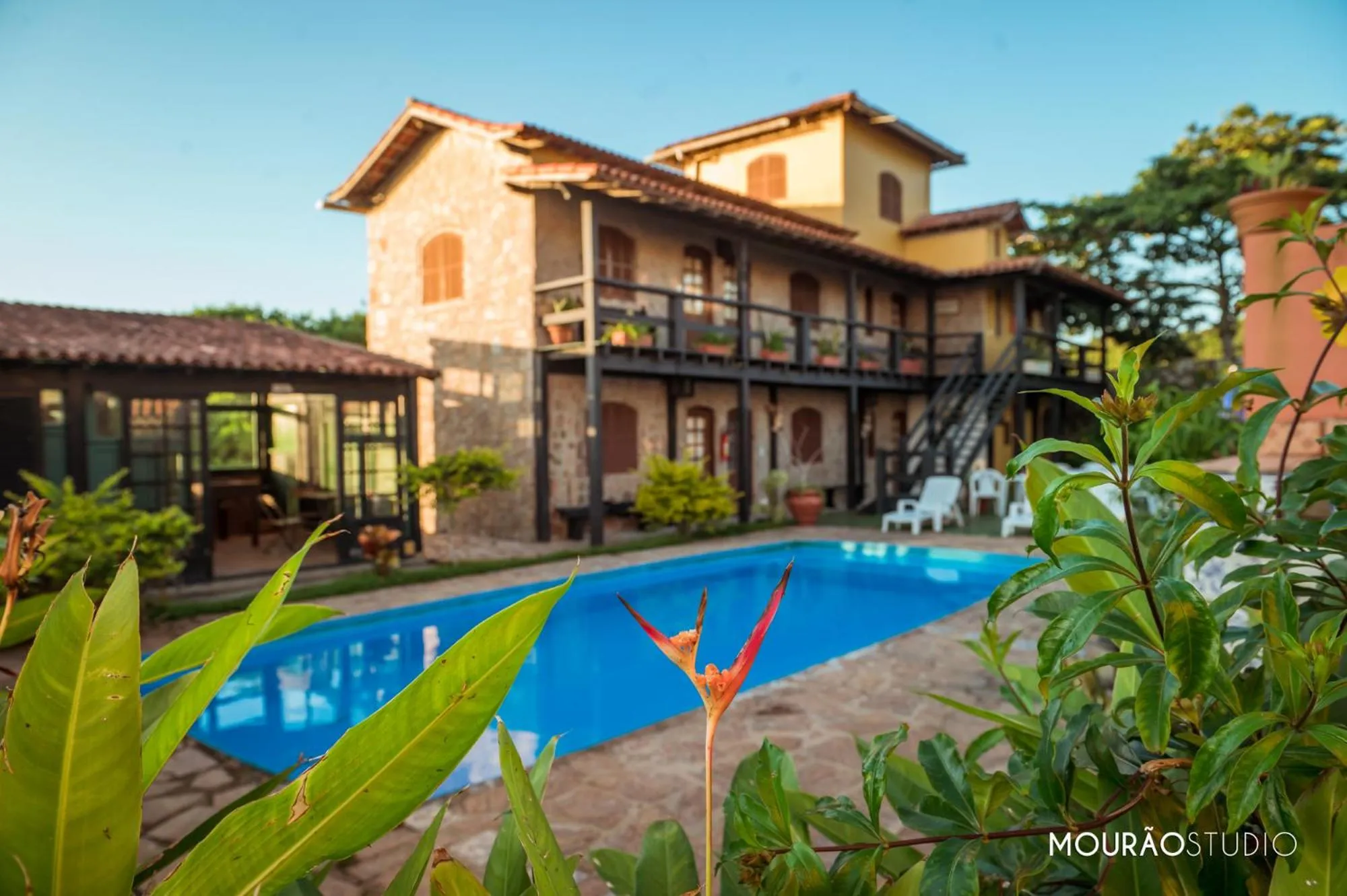 Swimming pool in Pousada Tanto Mar