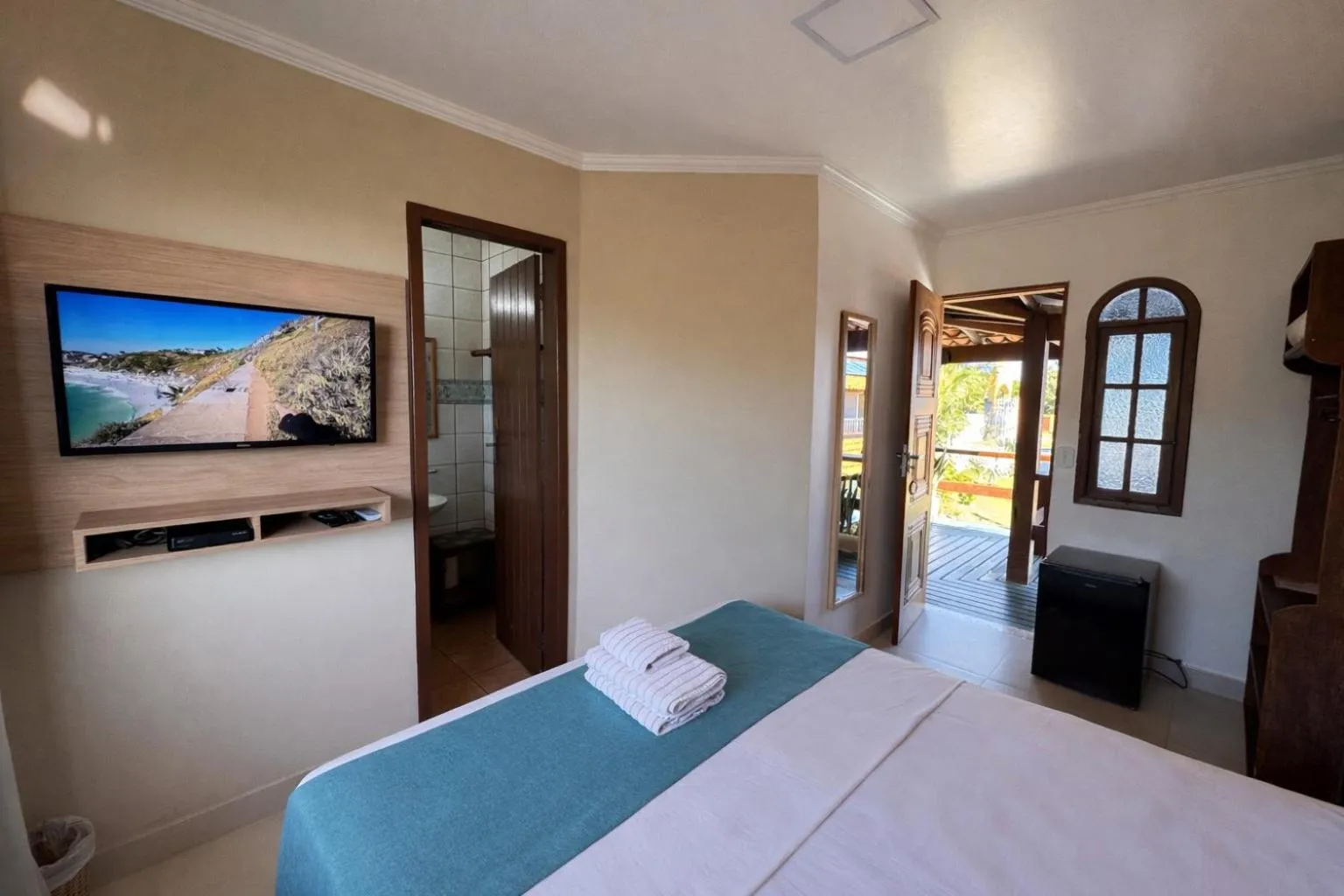 Bed in Pousada Tanto Mar