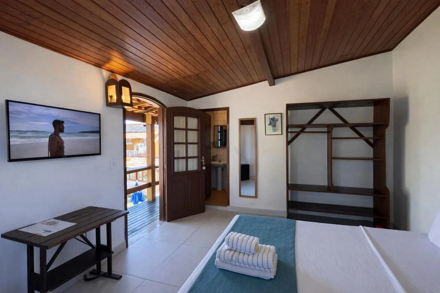 TV and multimedia, Bed in Pousada Tanto Mar