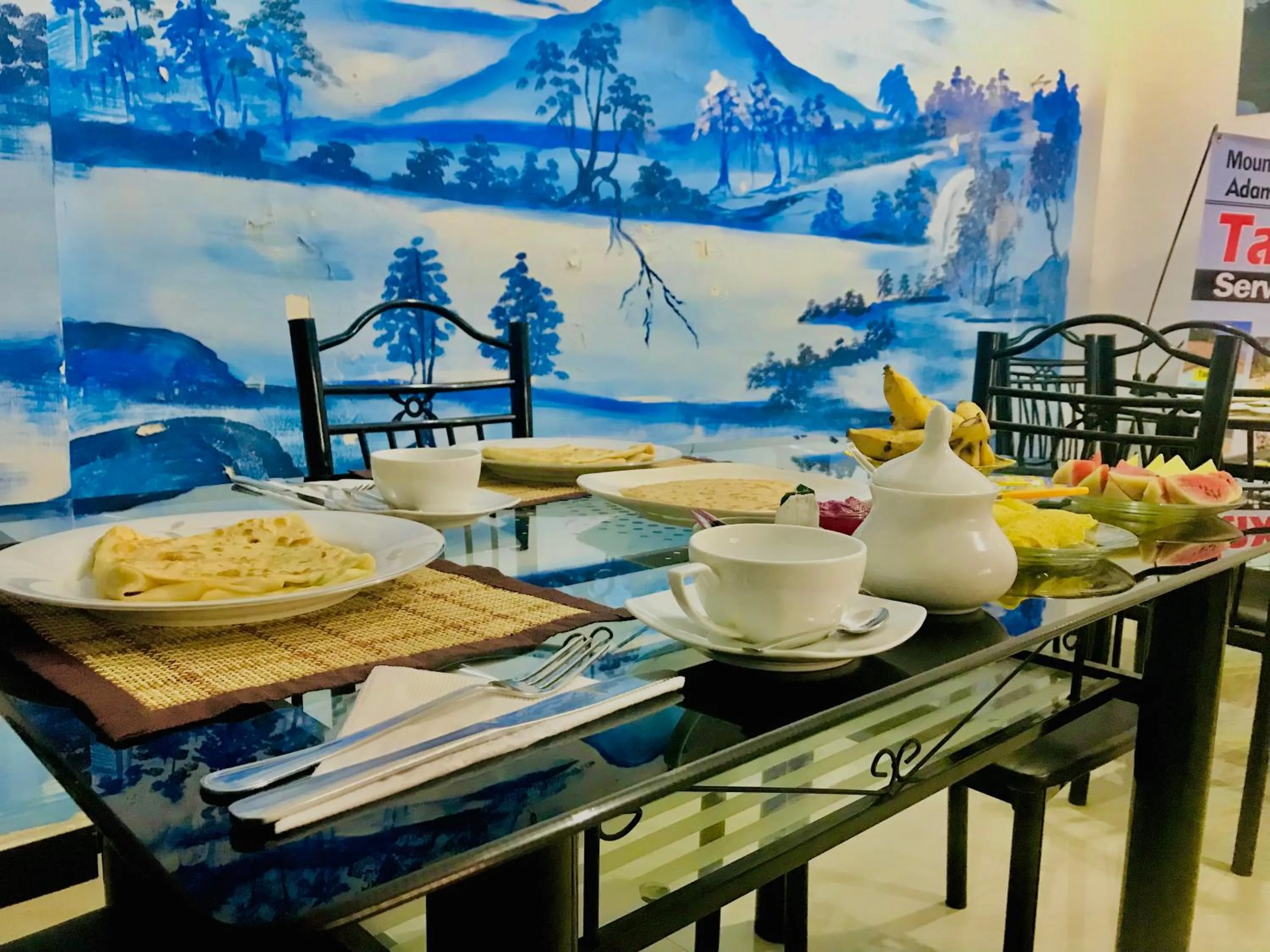 Food and drinks in Mountain Villa Adam's Peak