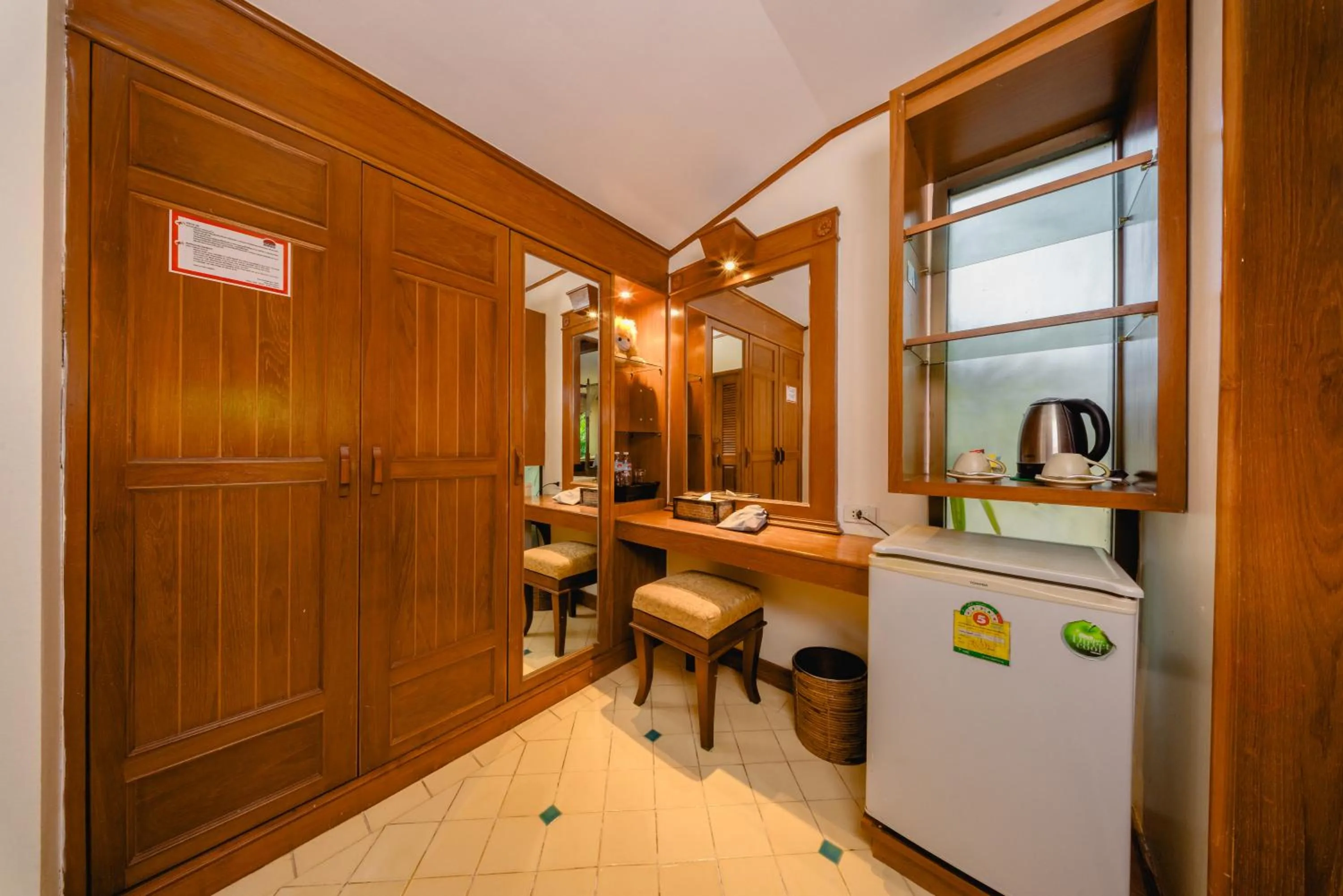 wardrobe in Sand Sea Resort Railay Beach